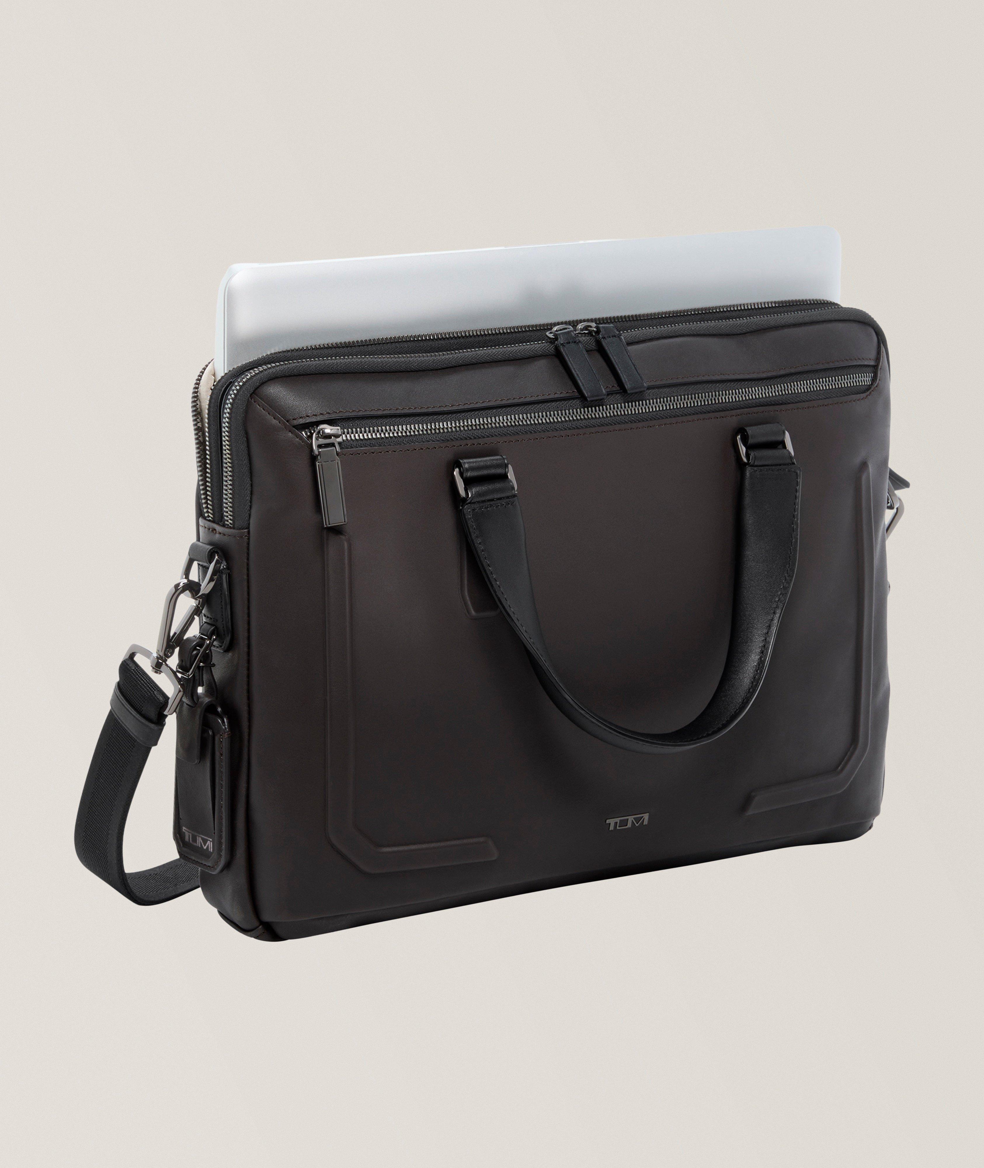TUMI ESPRESSO BRN BOMBE HARRISON SYCAMORE SLIM BRIEFCASE image 1