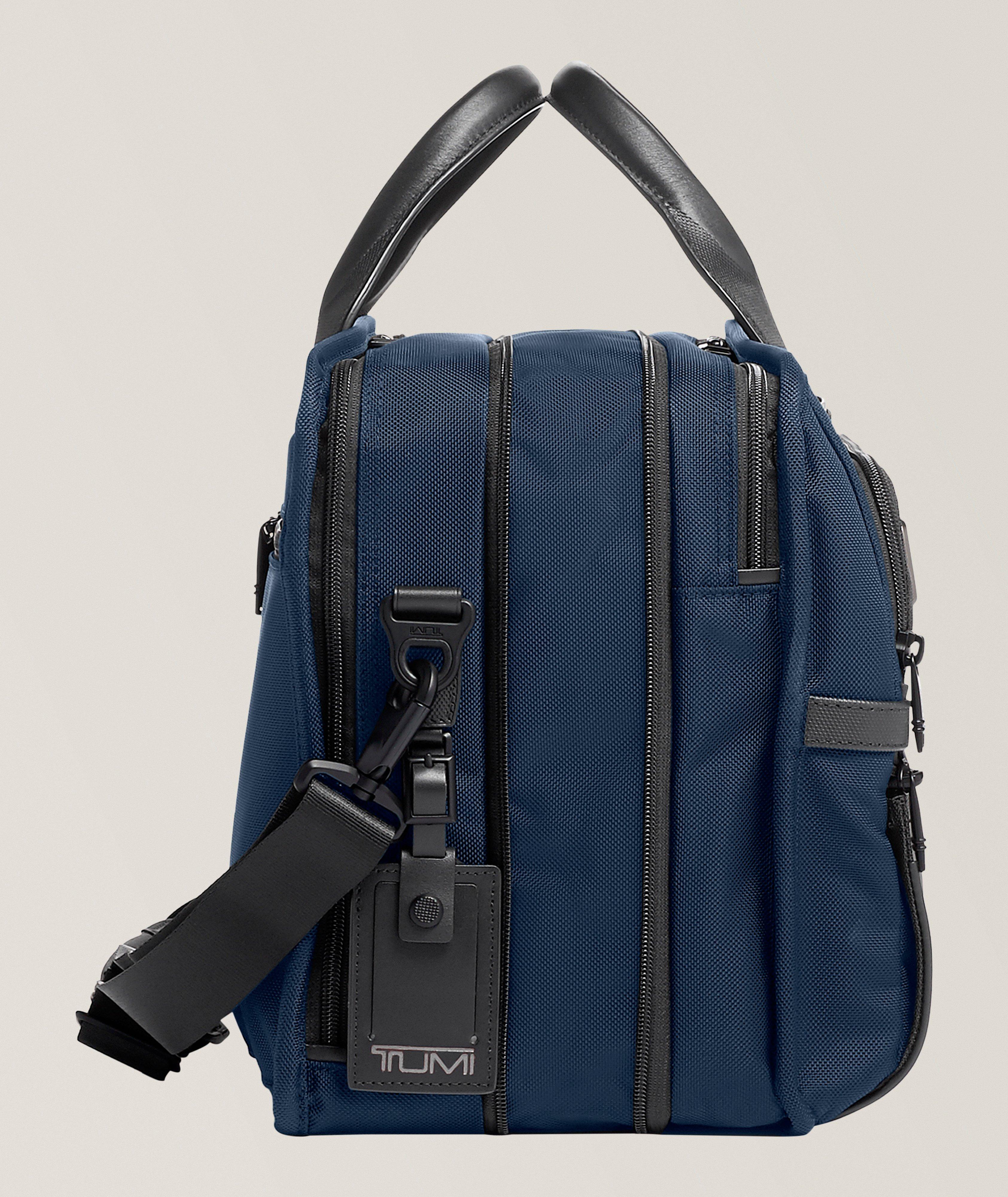 TUMI NVY ALPHA EXP ORG LAPTOP TOP ZIP BRIEFCASE image 2