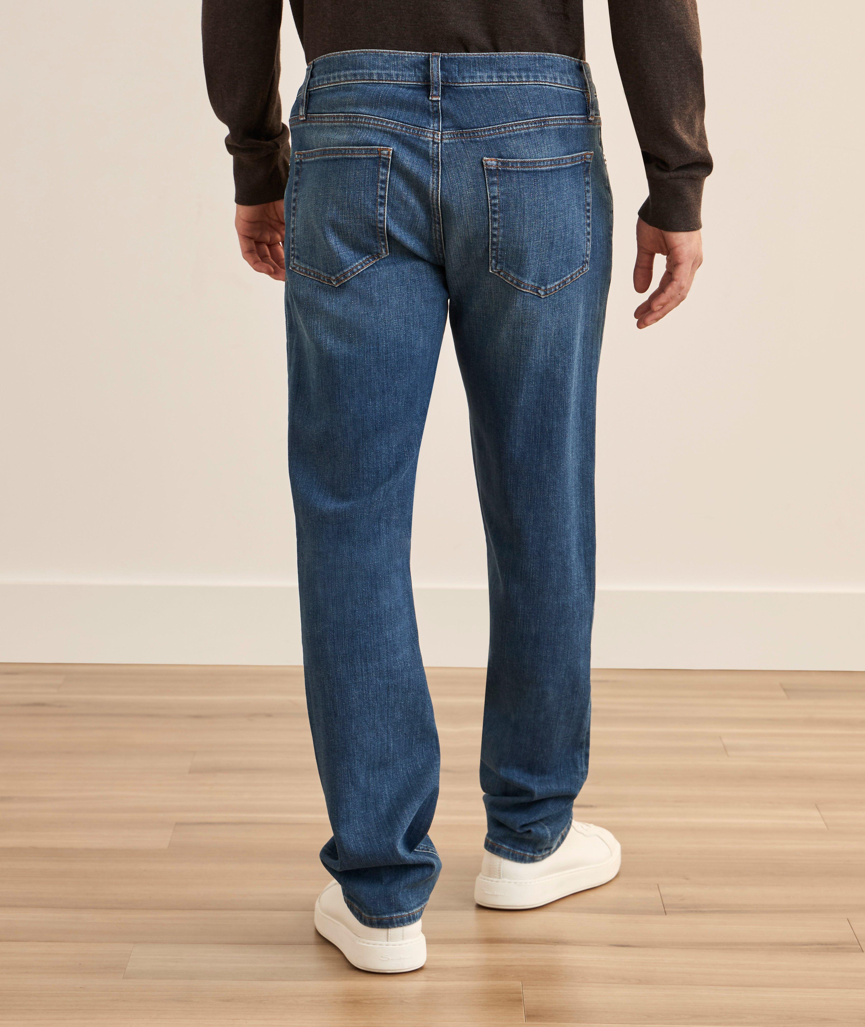 Jean droit moderne coton extensible image 2