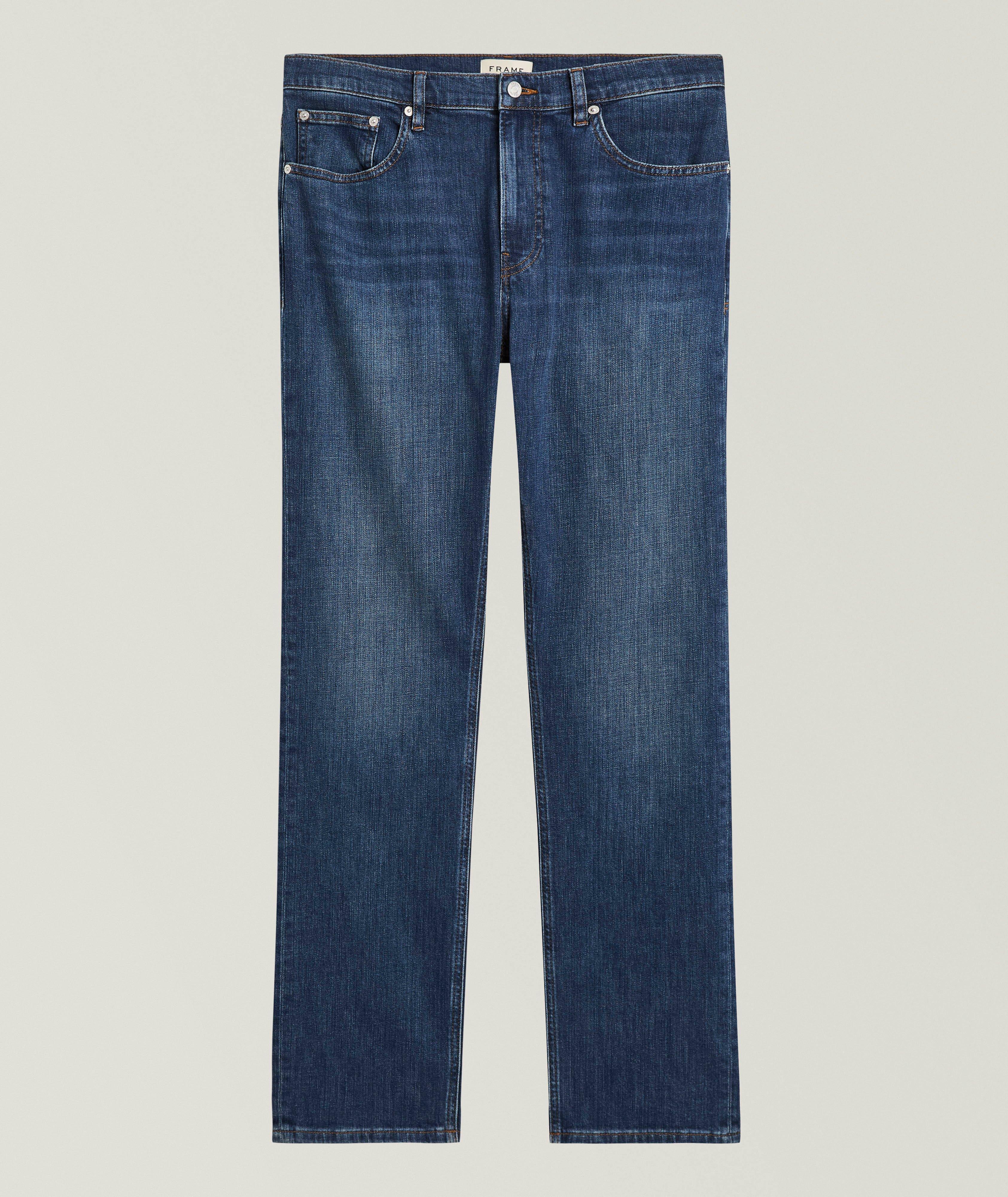 Jean droit moderne coton extensible image 0