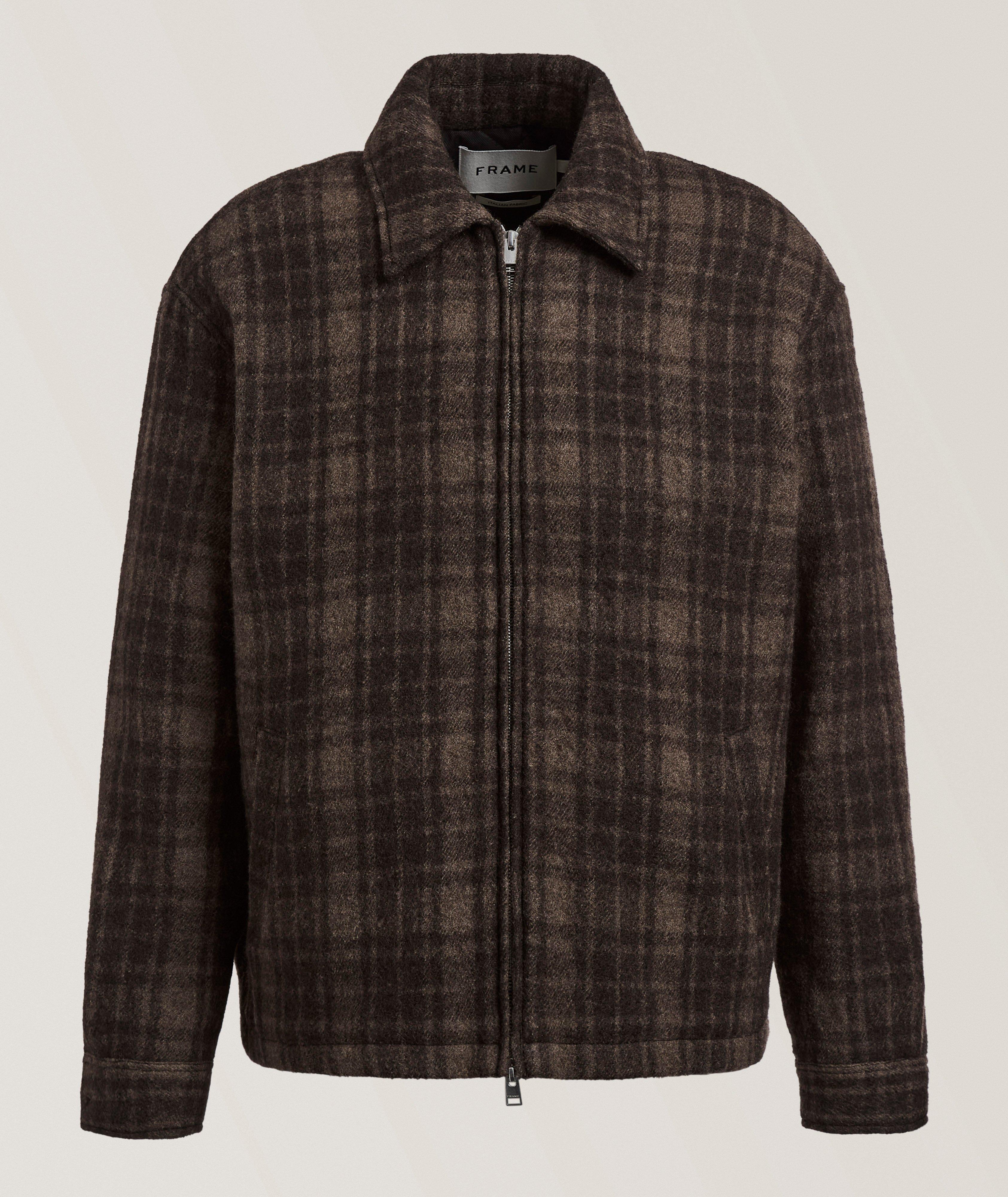 Plaid Wool Tweed Jacket image 0