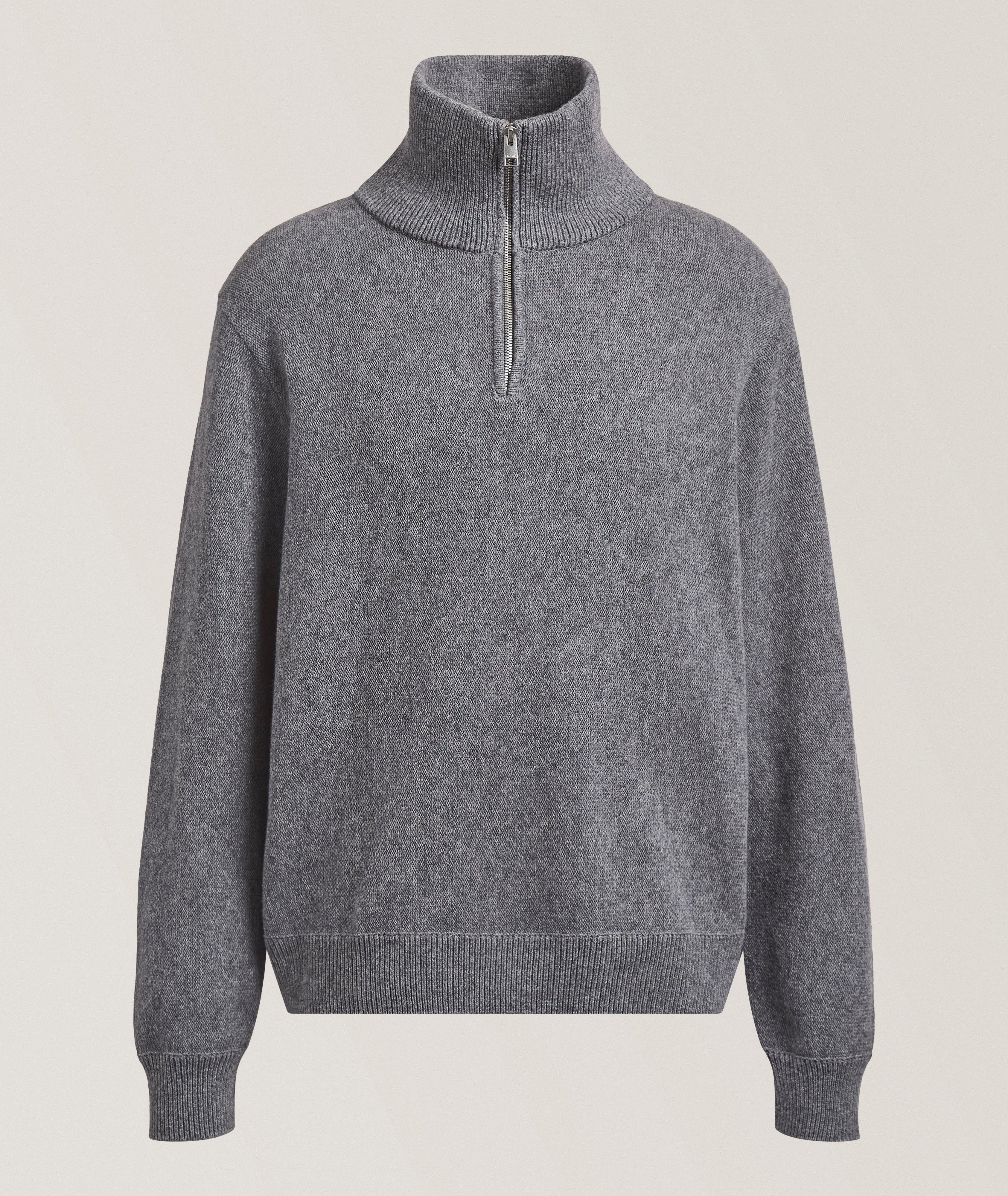 Mélange Quarter-Zip Sweater image 0