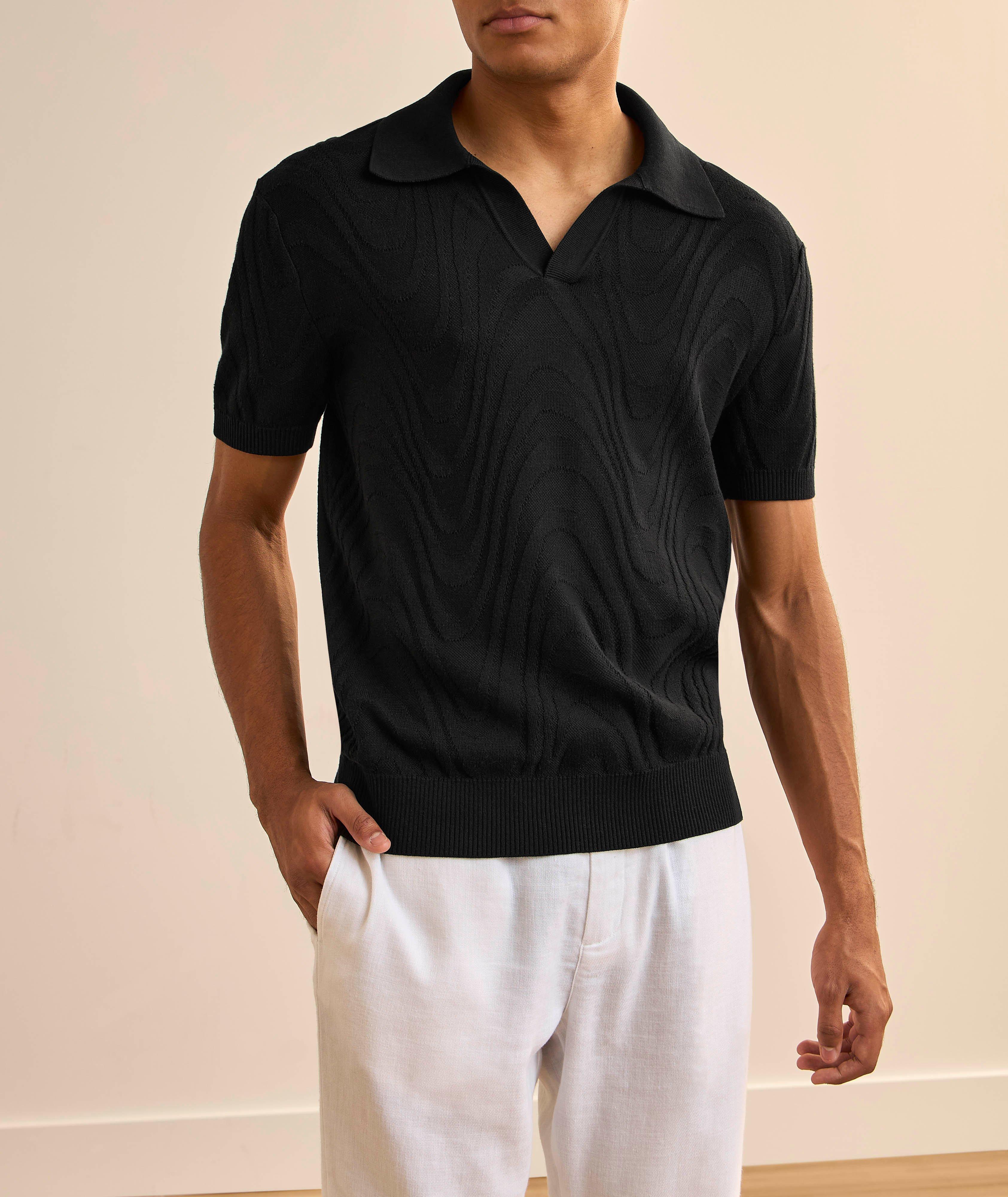 Polo Vidal jacquard coton-soie image 1