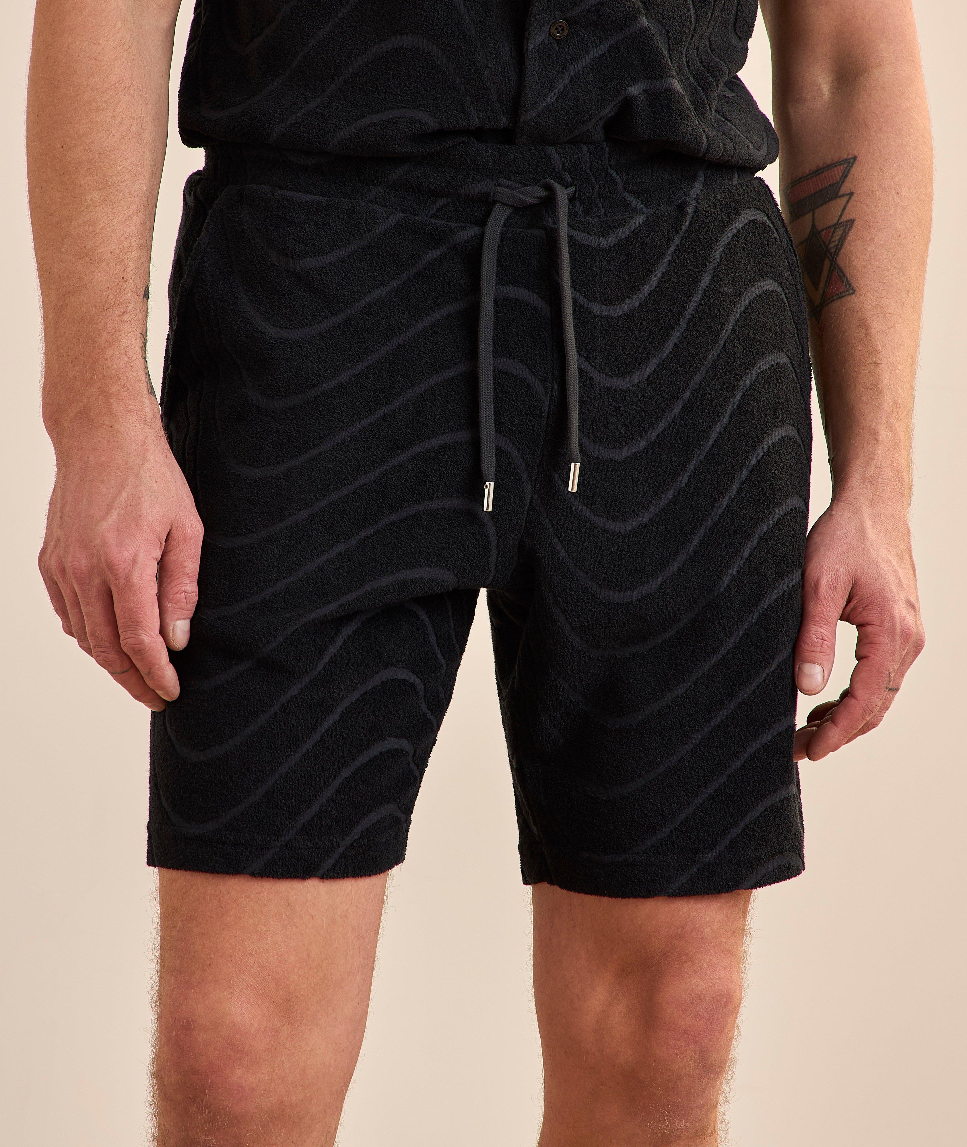 Augusto Jacquard Terry Cotton Shorts image 1