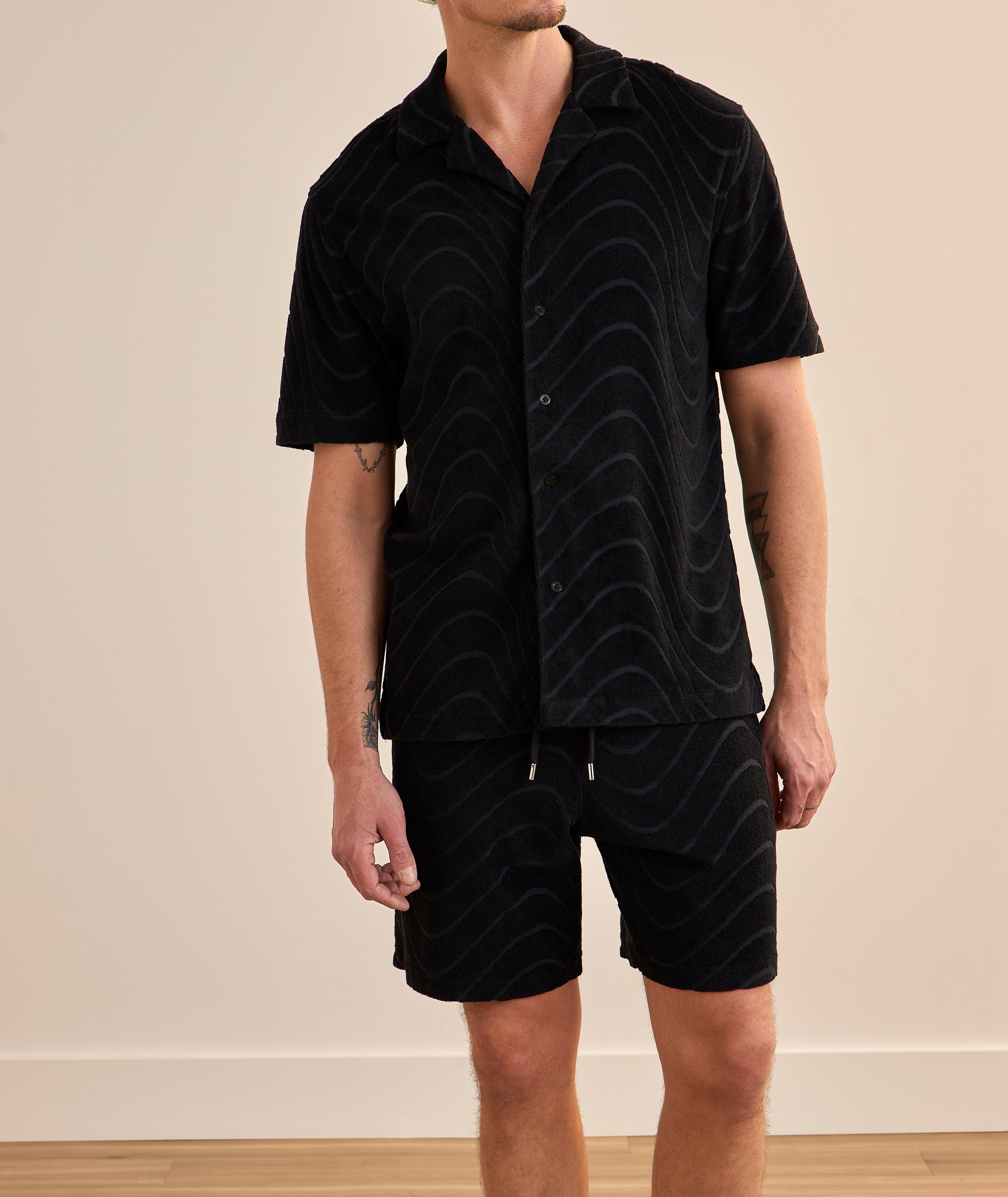 Augusto Jacquard Terry Cotton Shorts image 3