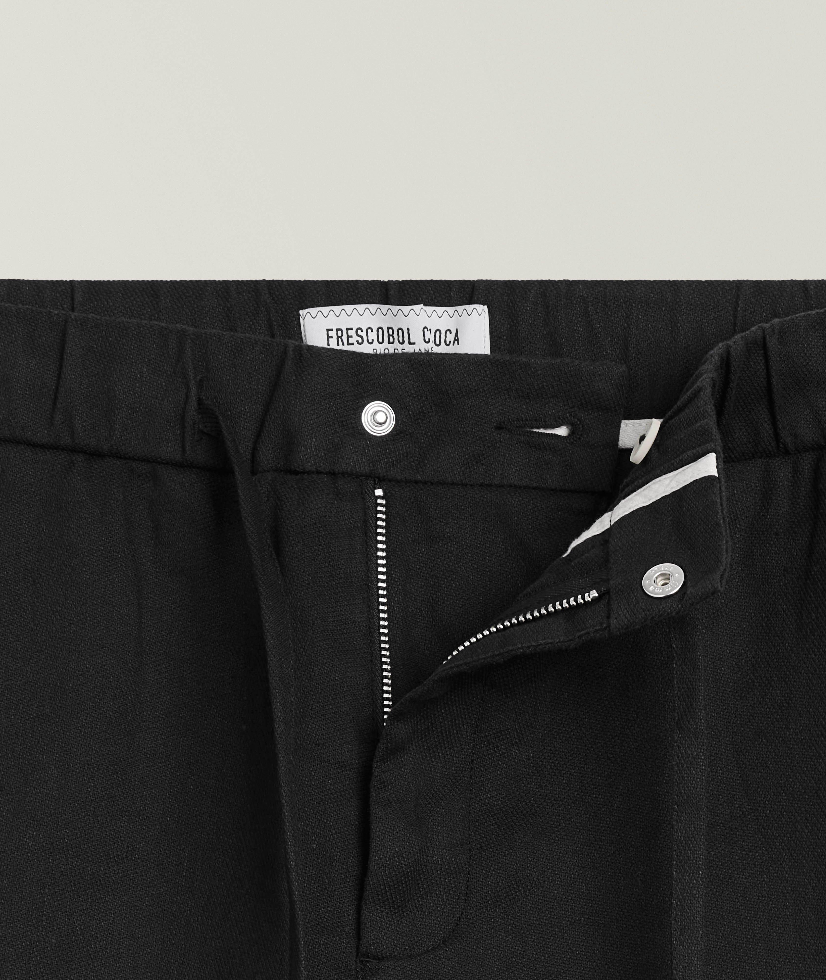 Oscar Linen-Cotton Chinos  image 1