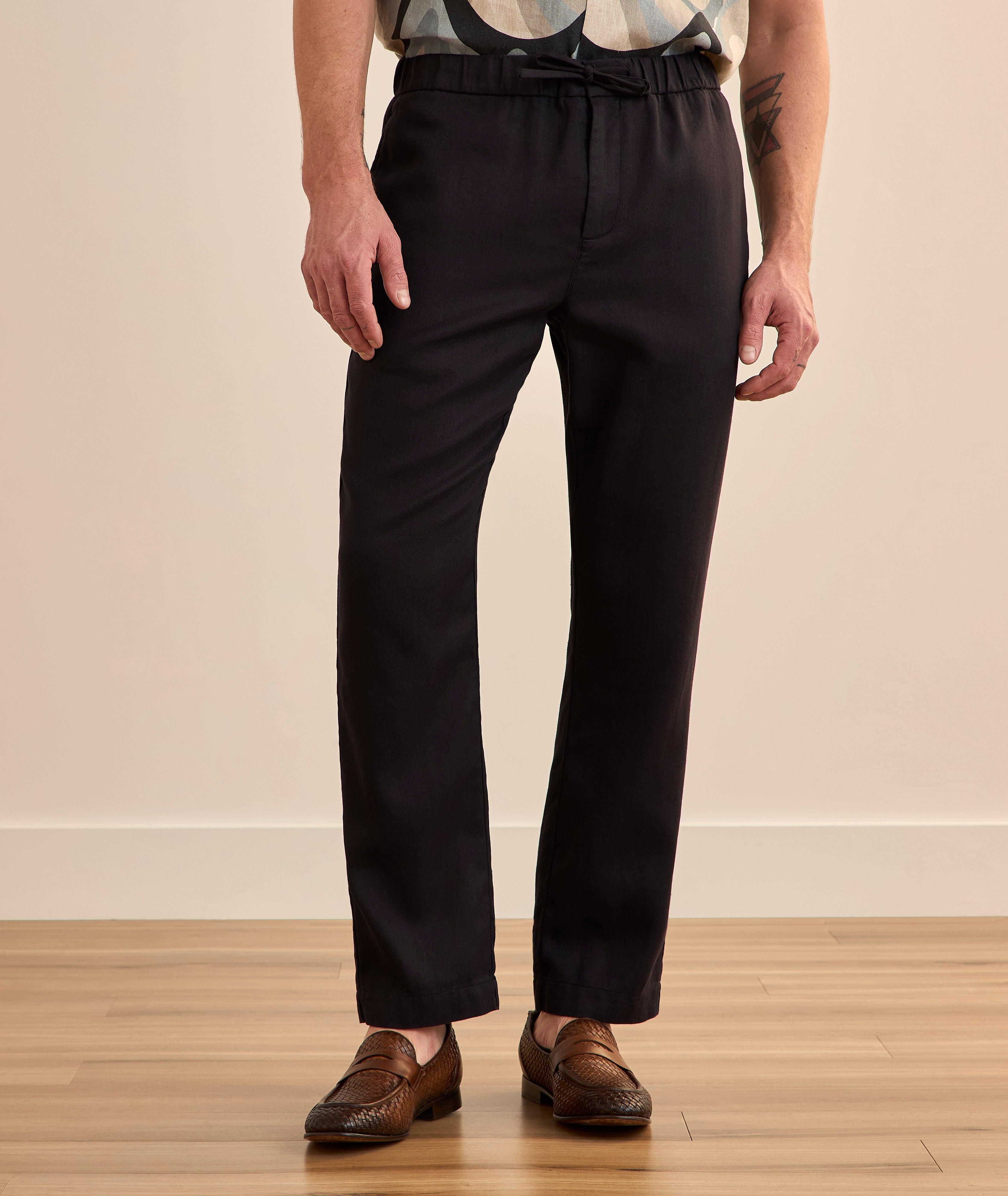 Oscar Linen-Cotton Chinos  image 1