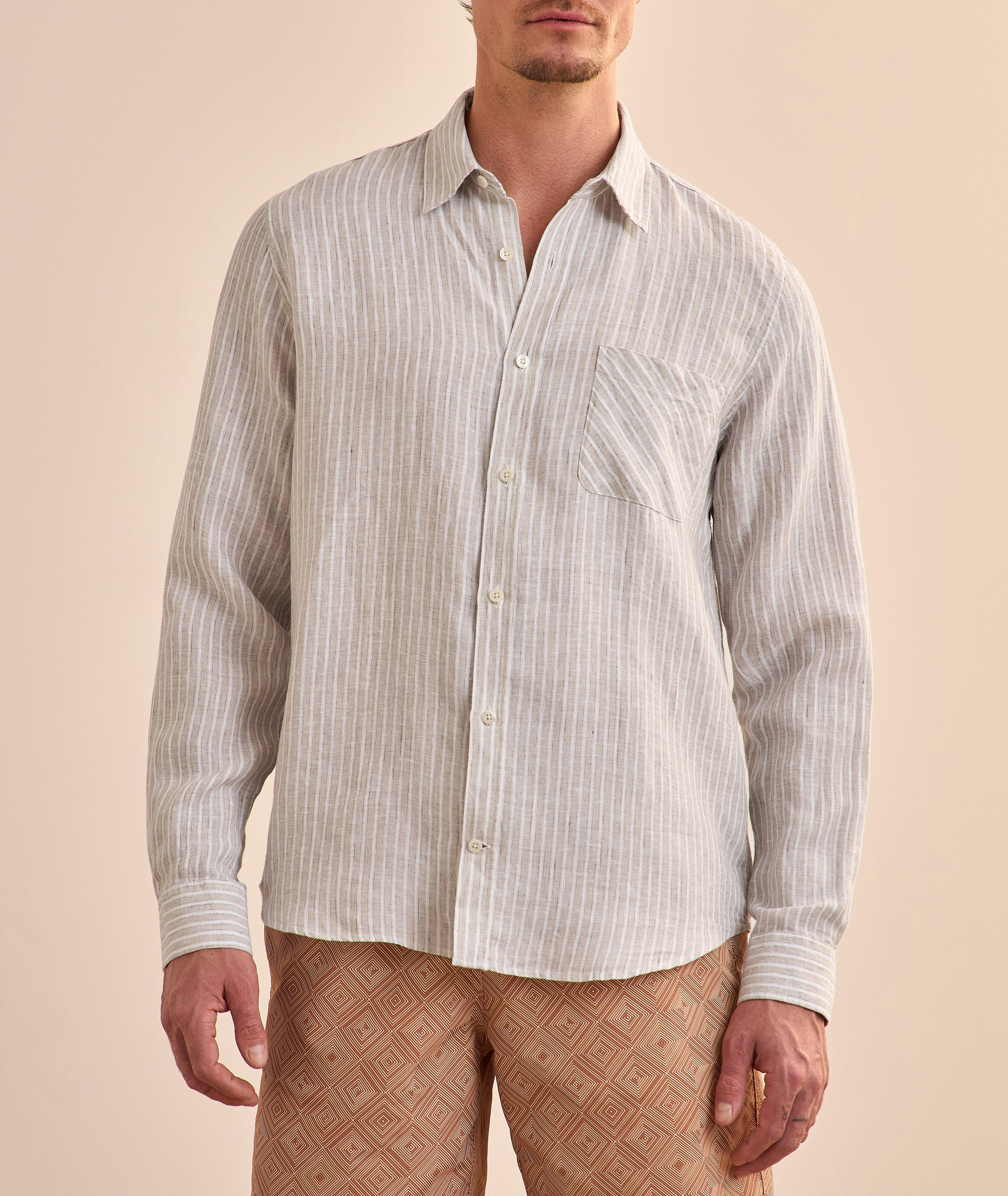 Telles Striped Linen Shirt  image 1