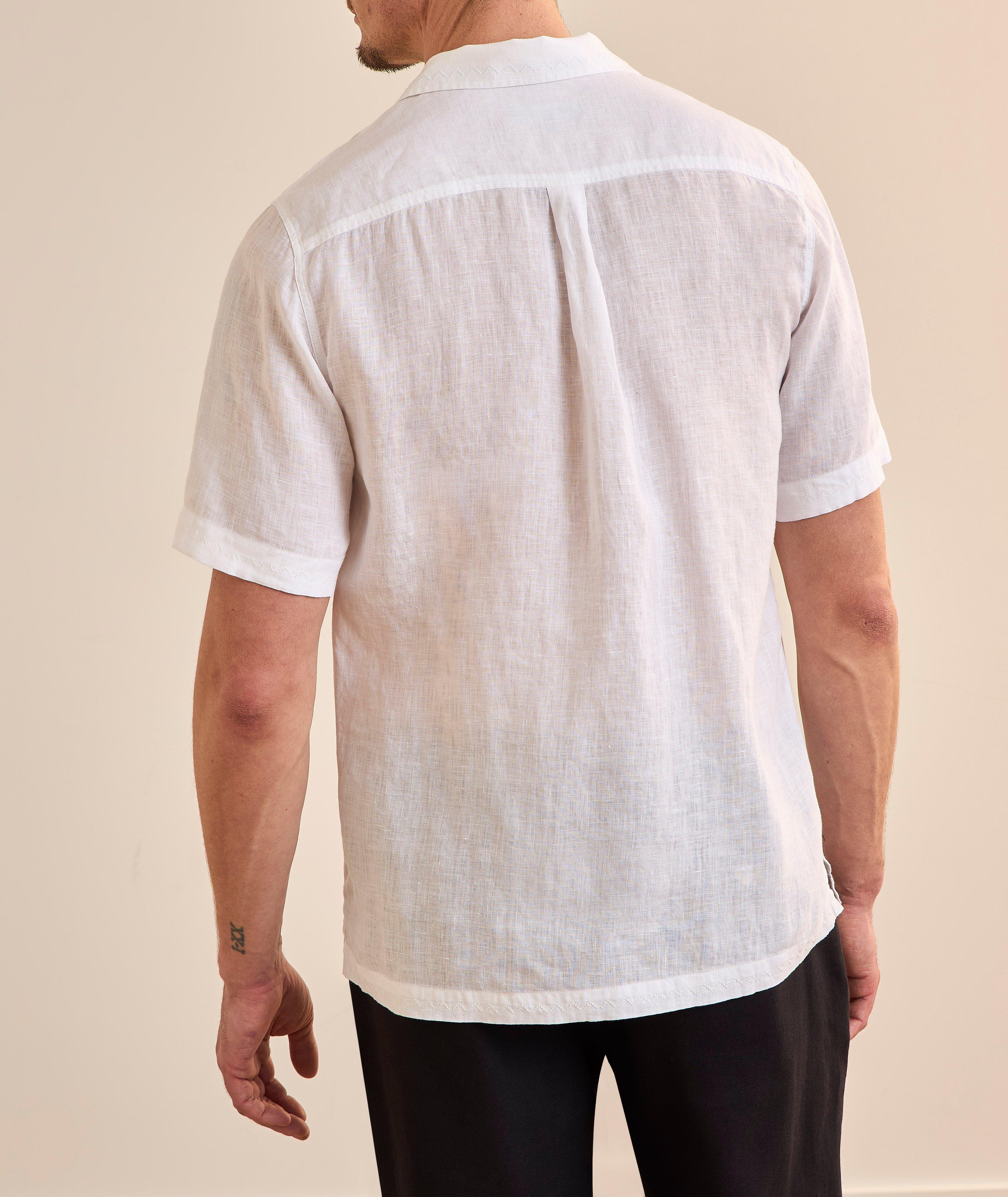 Alves Embroidered Linen Camp Shirt  image 2