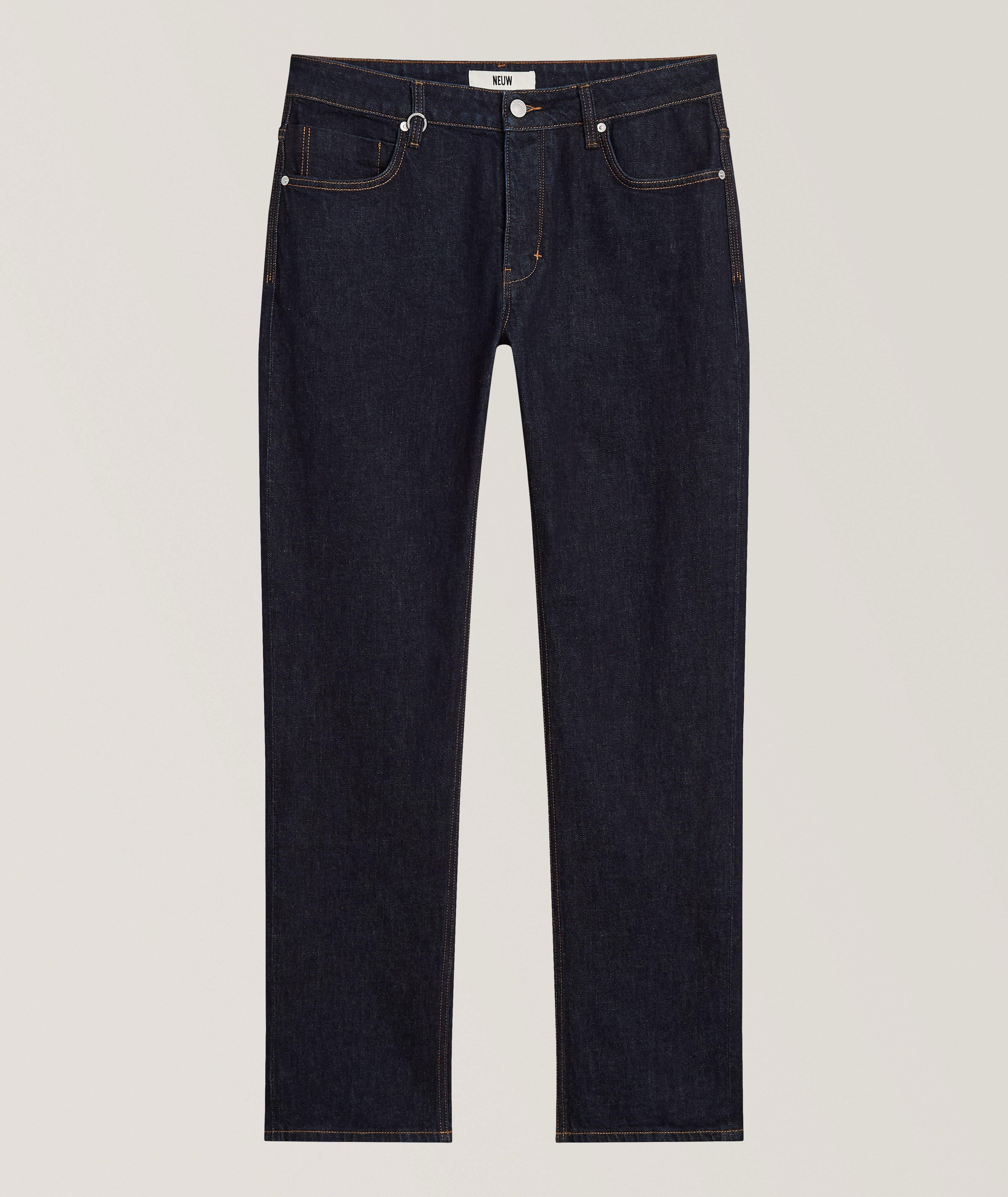 Lou Straight-Fit Stretch-Cotton Jeans image 0