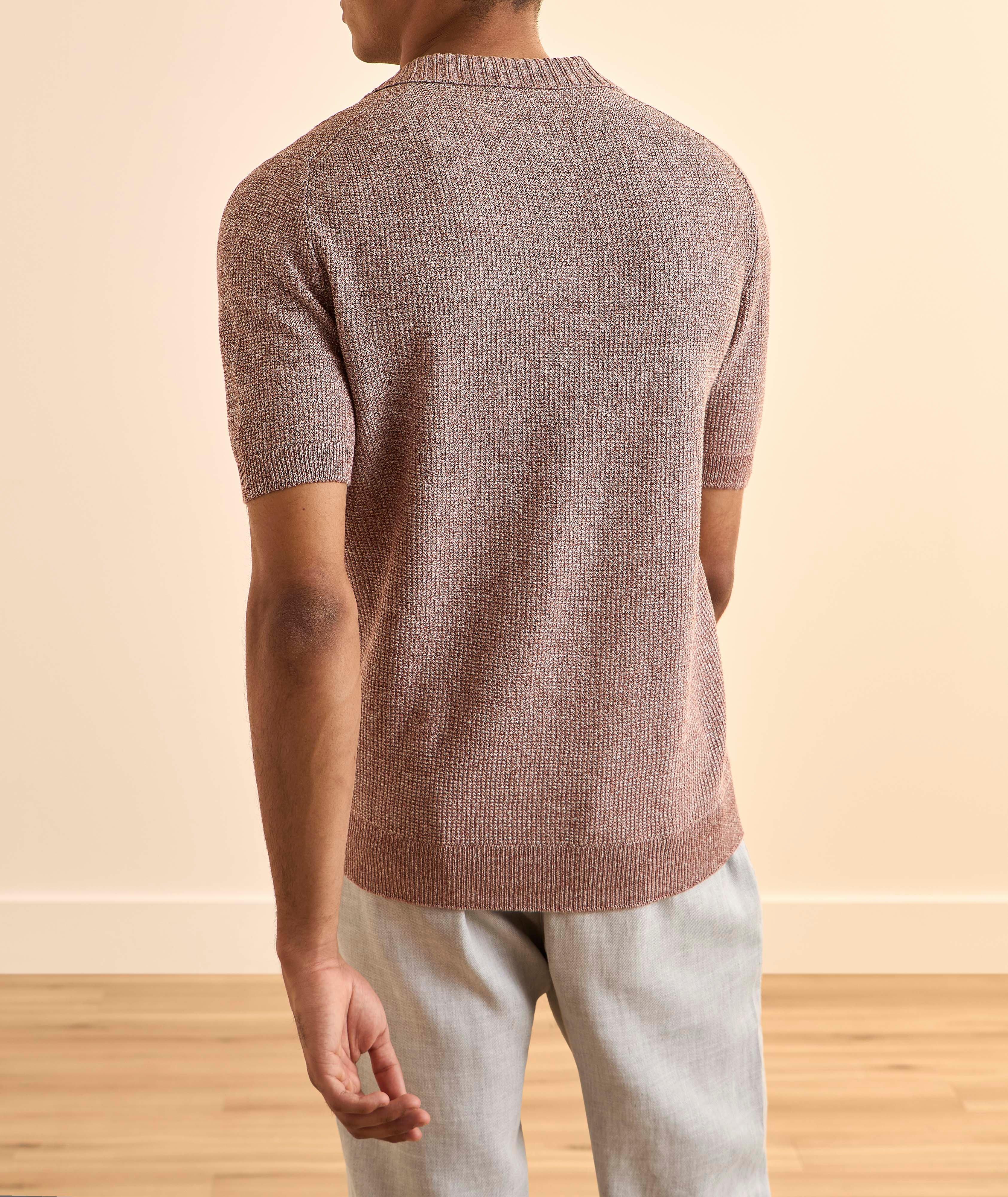 Marled Cotton-Linen Polo  image 2