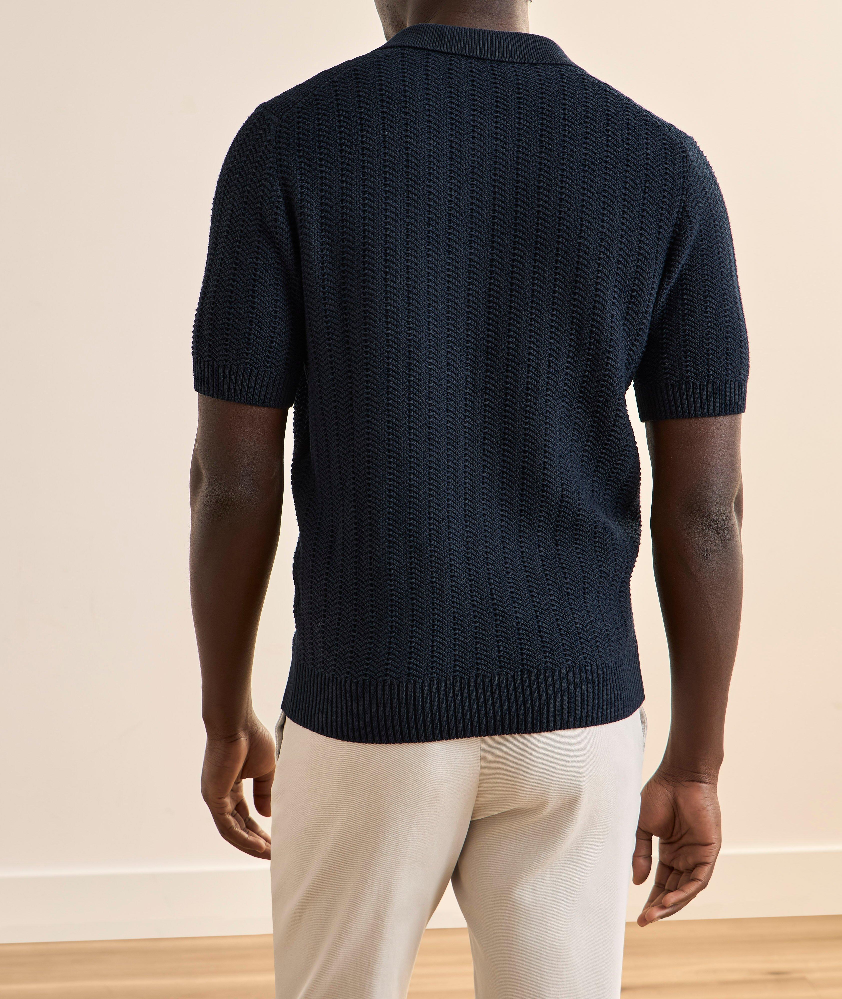 Polo coton maille chevrons image 2