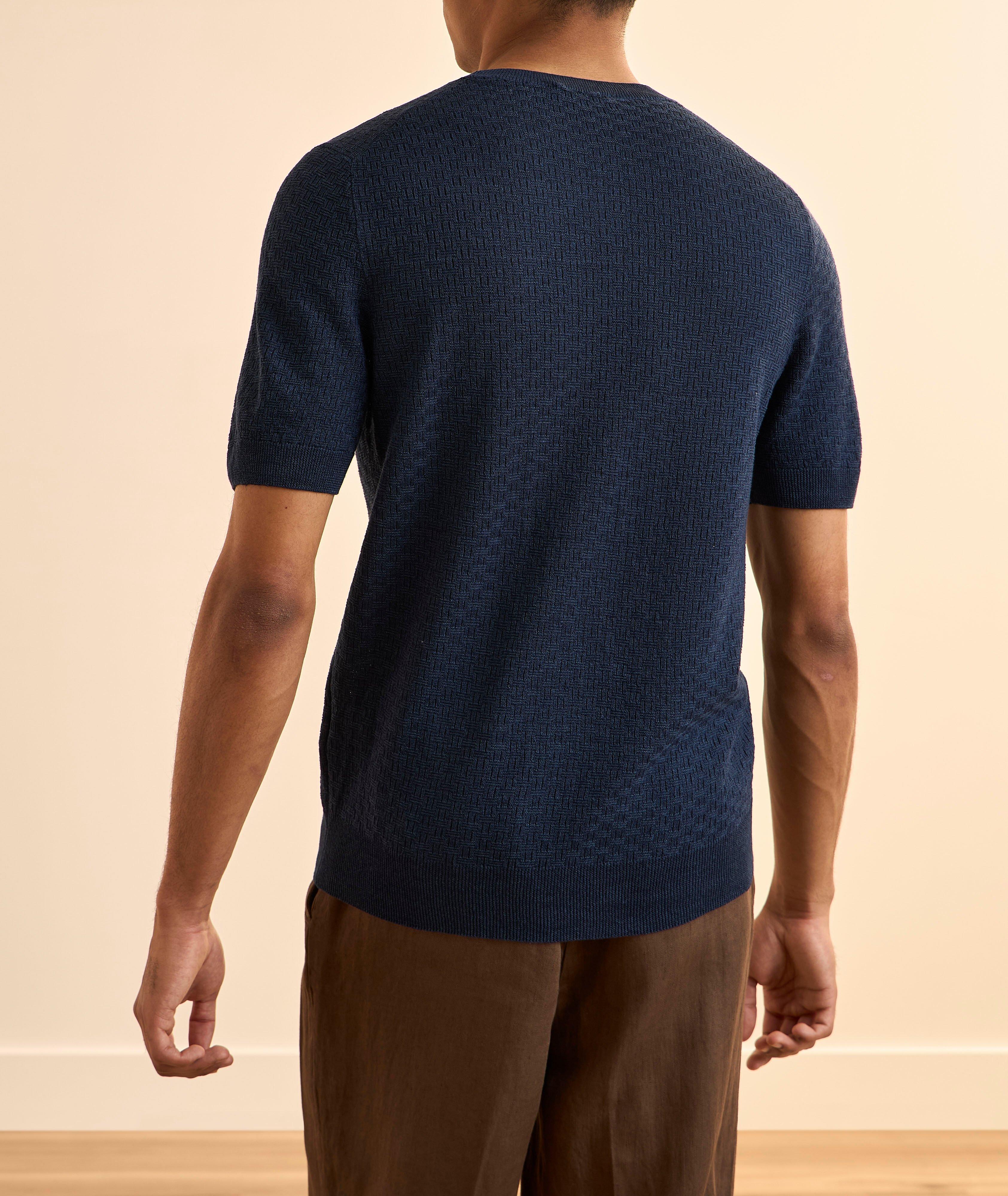 T-shirt tricot natté lin-coton image 2