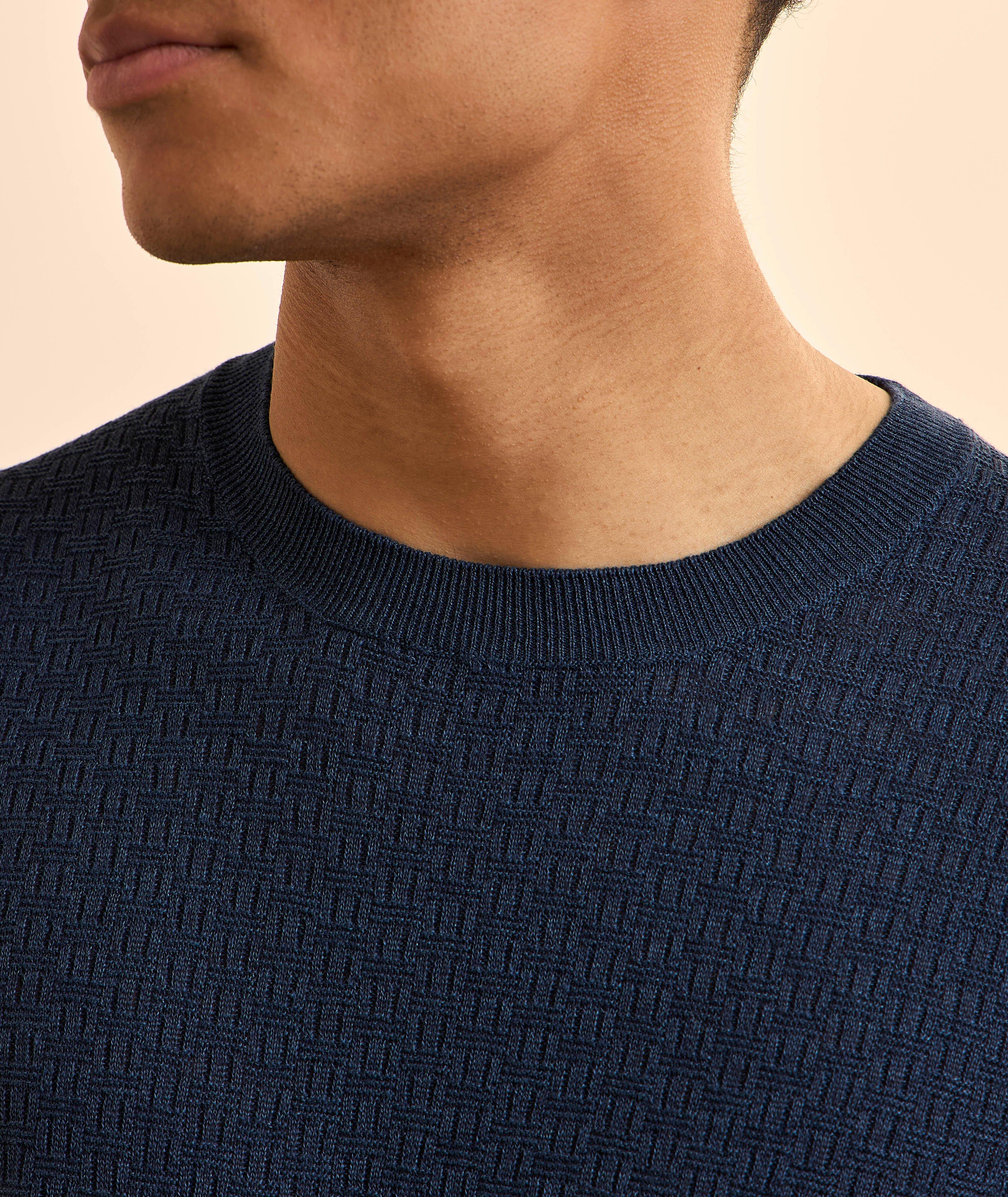 T-shirt tricot natté lin-coton image 3