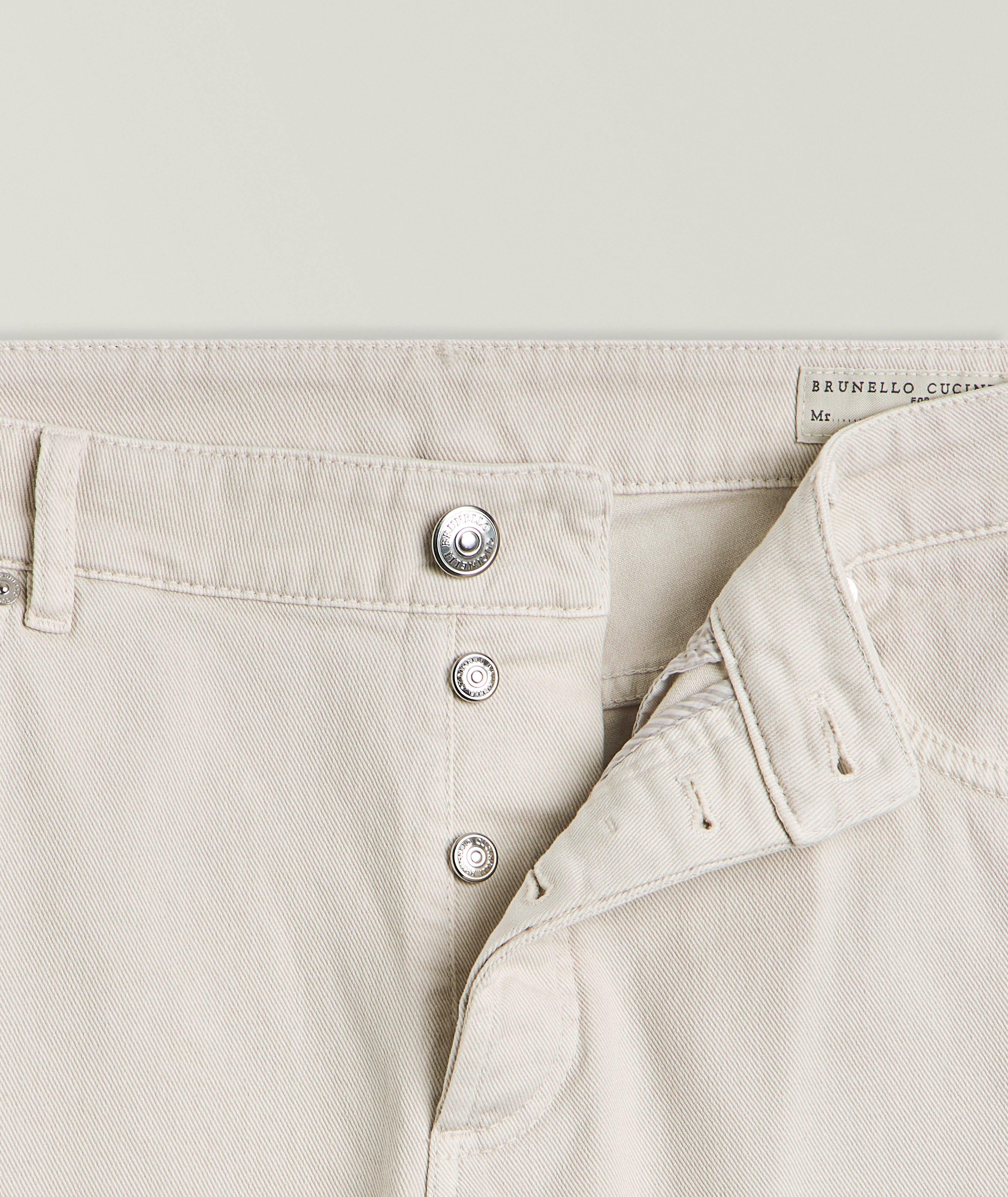 Traditional-Fit Denim Five Pocket Pants image 4