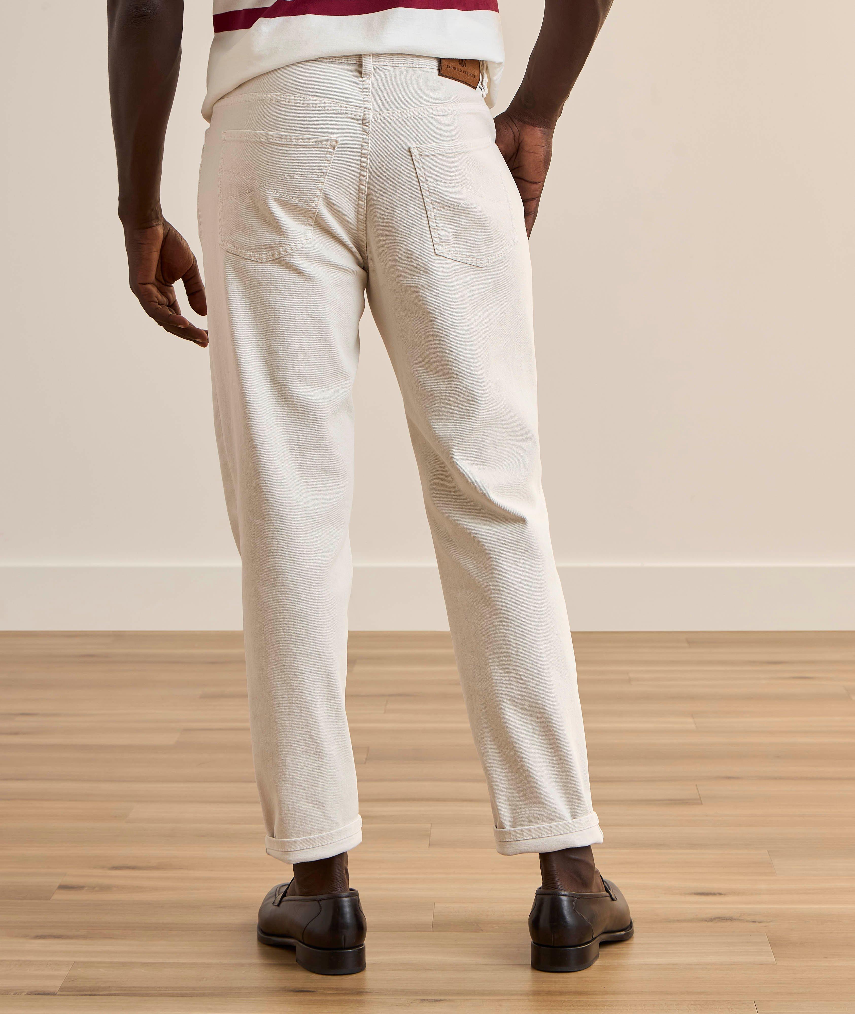 Traditional-Fit Denim Five Pocket Pants image 2