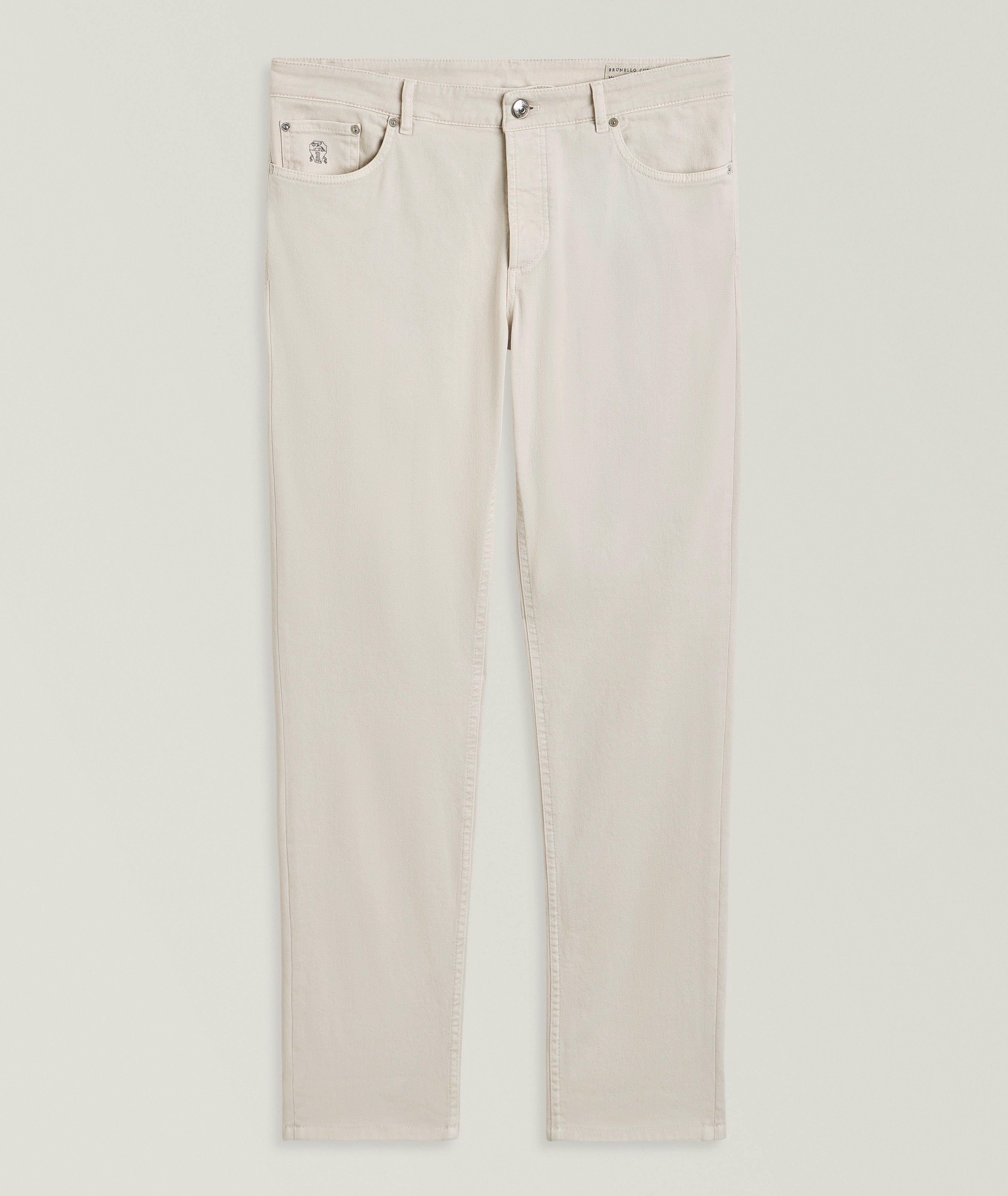 Traditional-Fit Denim Five Pocket Pants image 0