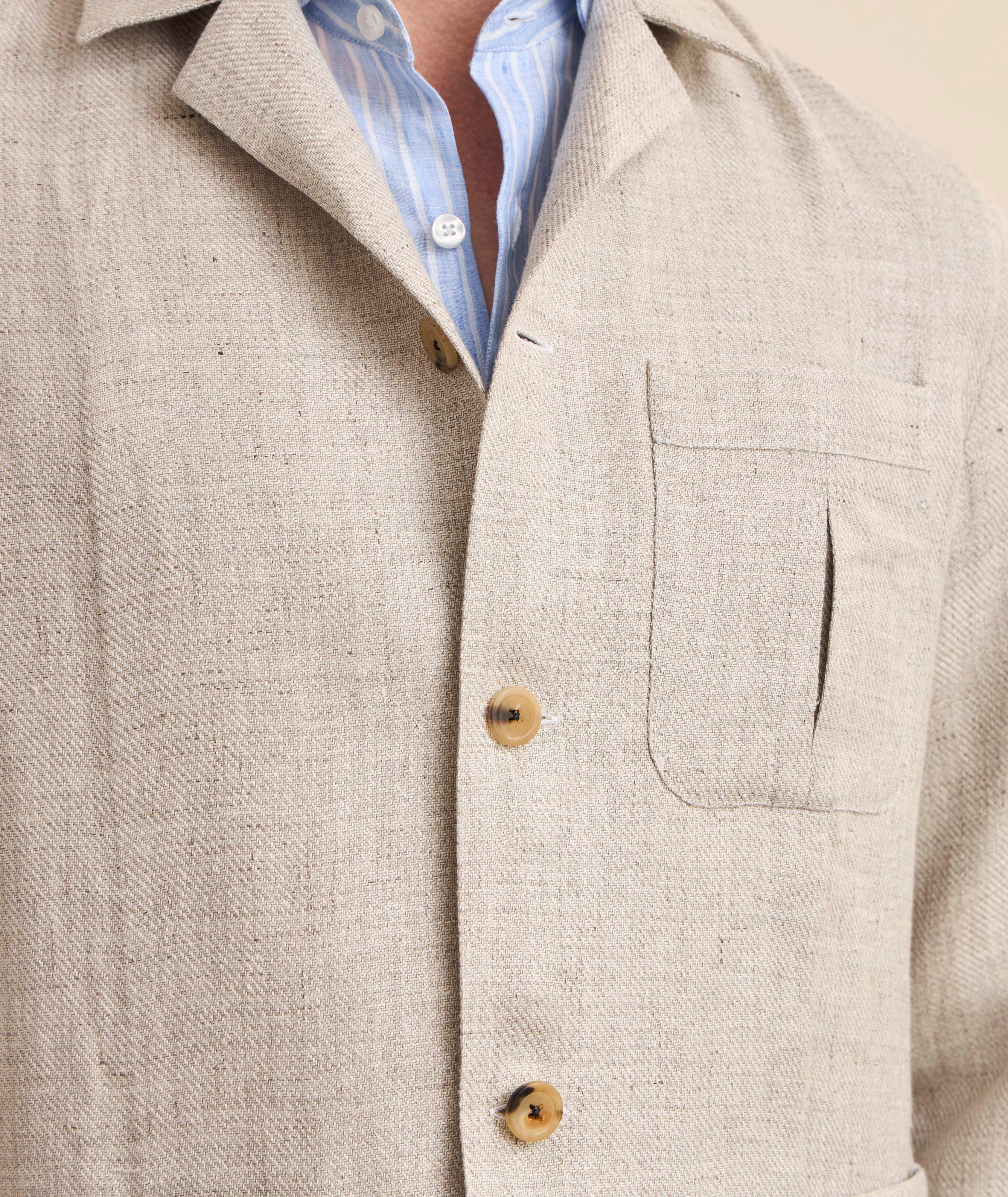 Linen Twill Overshirt image 3
