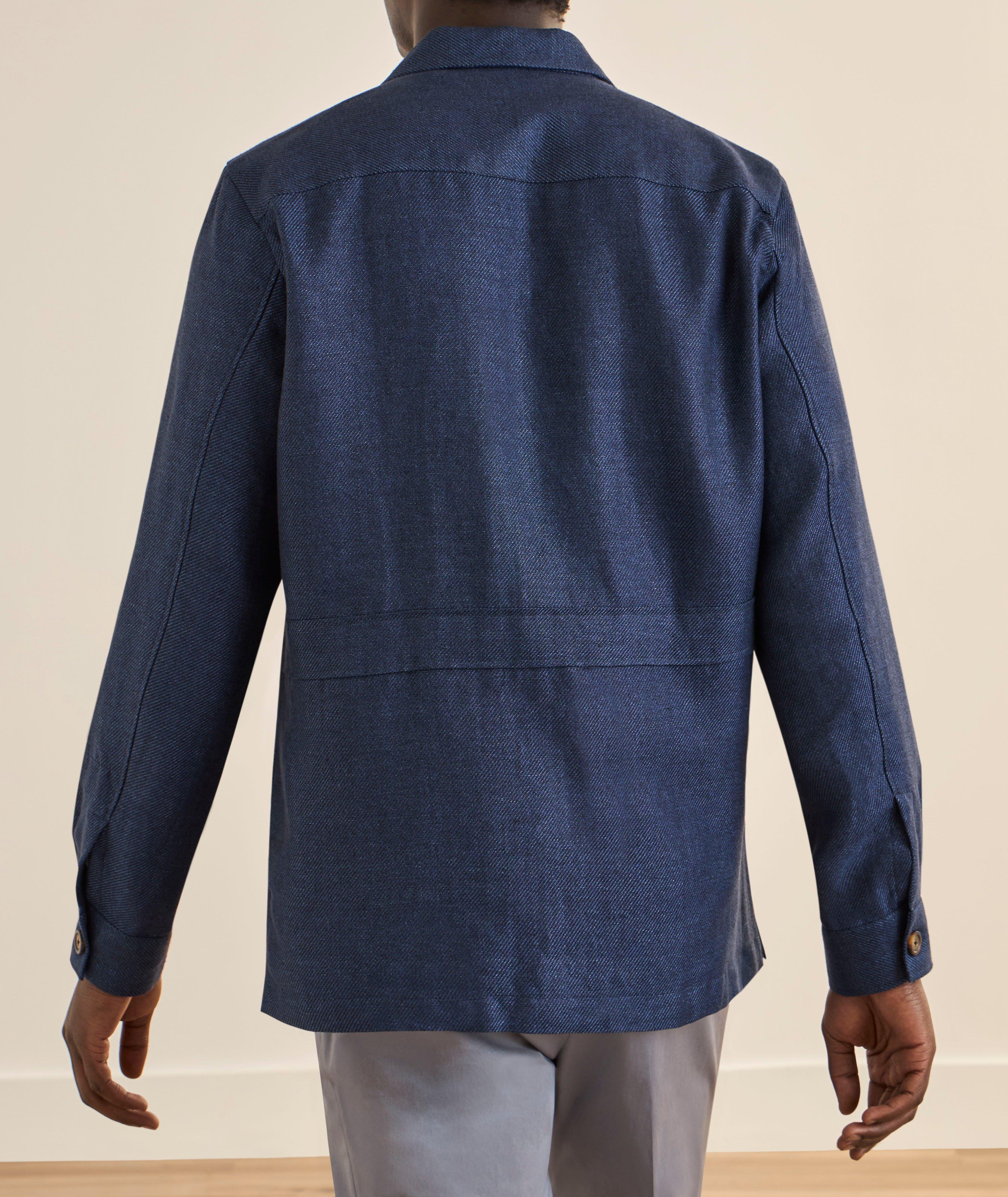 Linen-Blend Shirt Jacket image 2