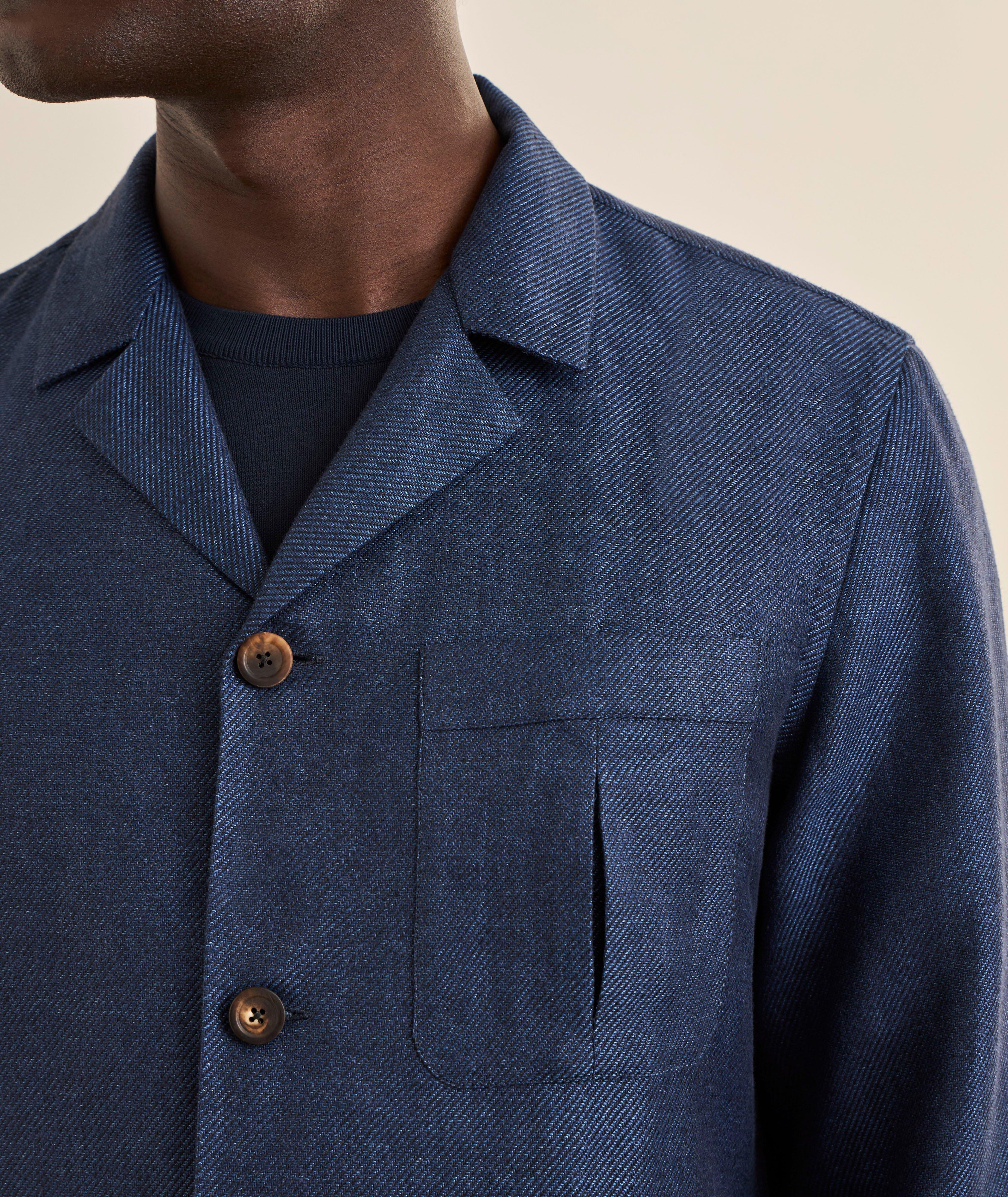 Linen-Blend Shirt Jacket image 3