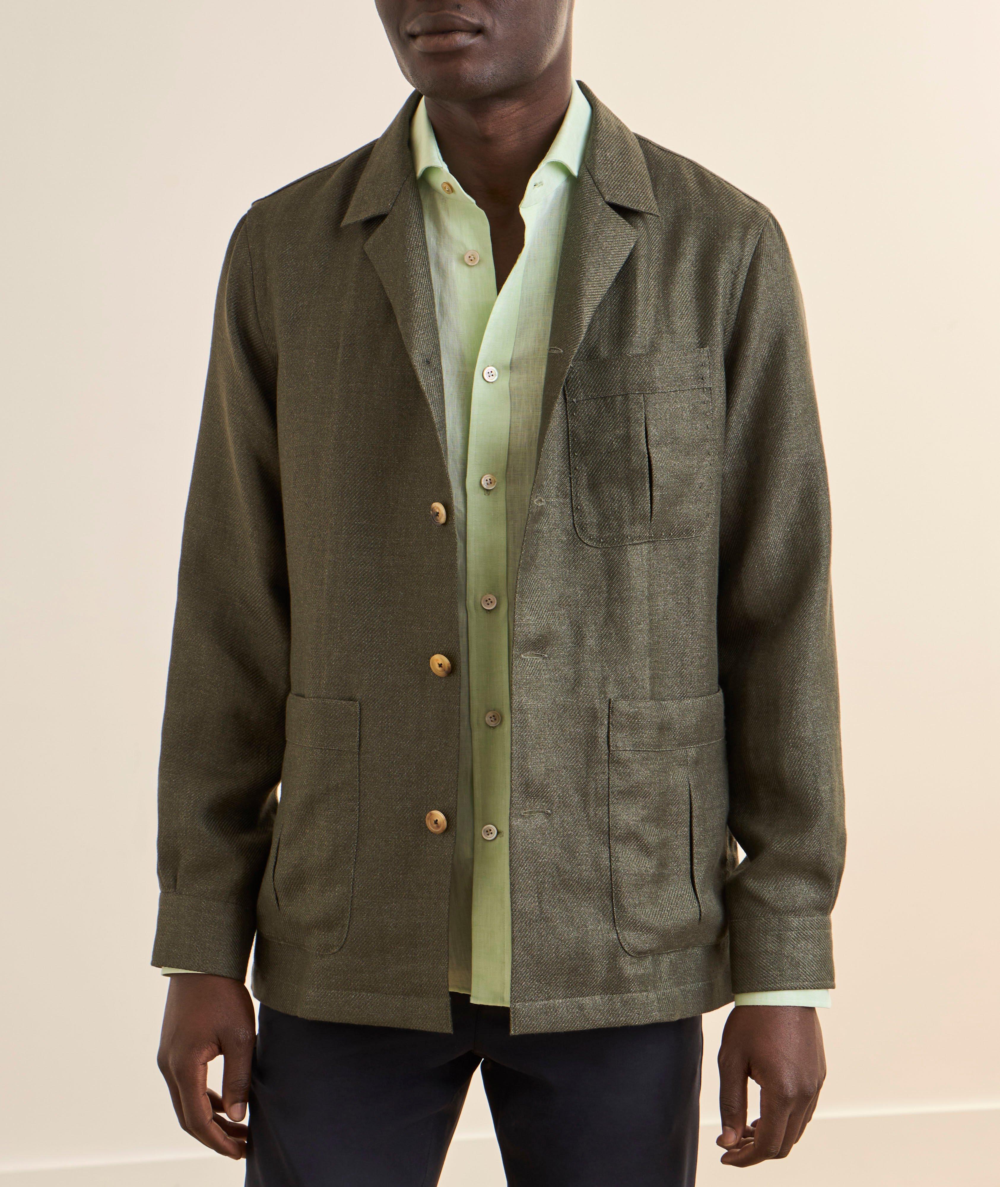 Veston chemise lin mélangé image 1