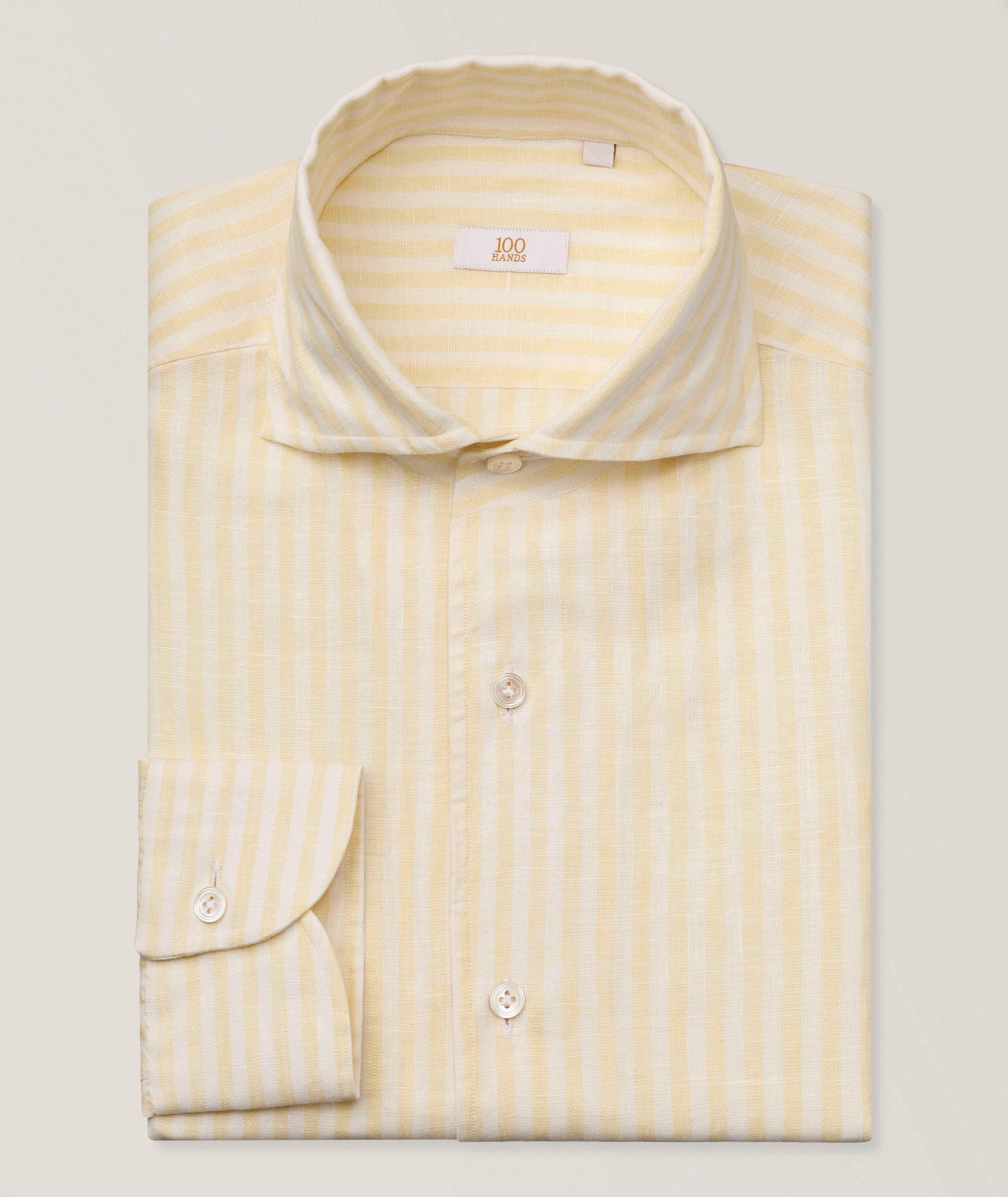 Striped Linen Dress Shirt  image 0