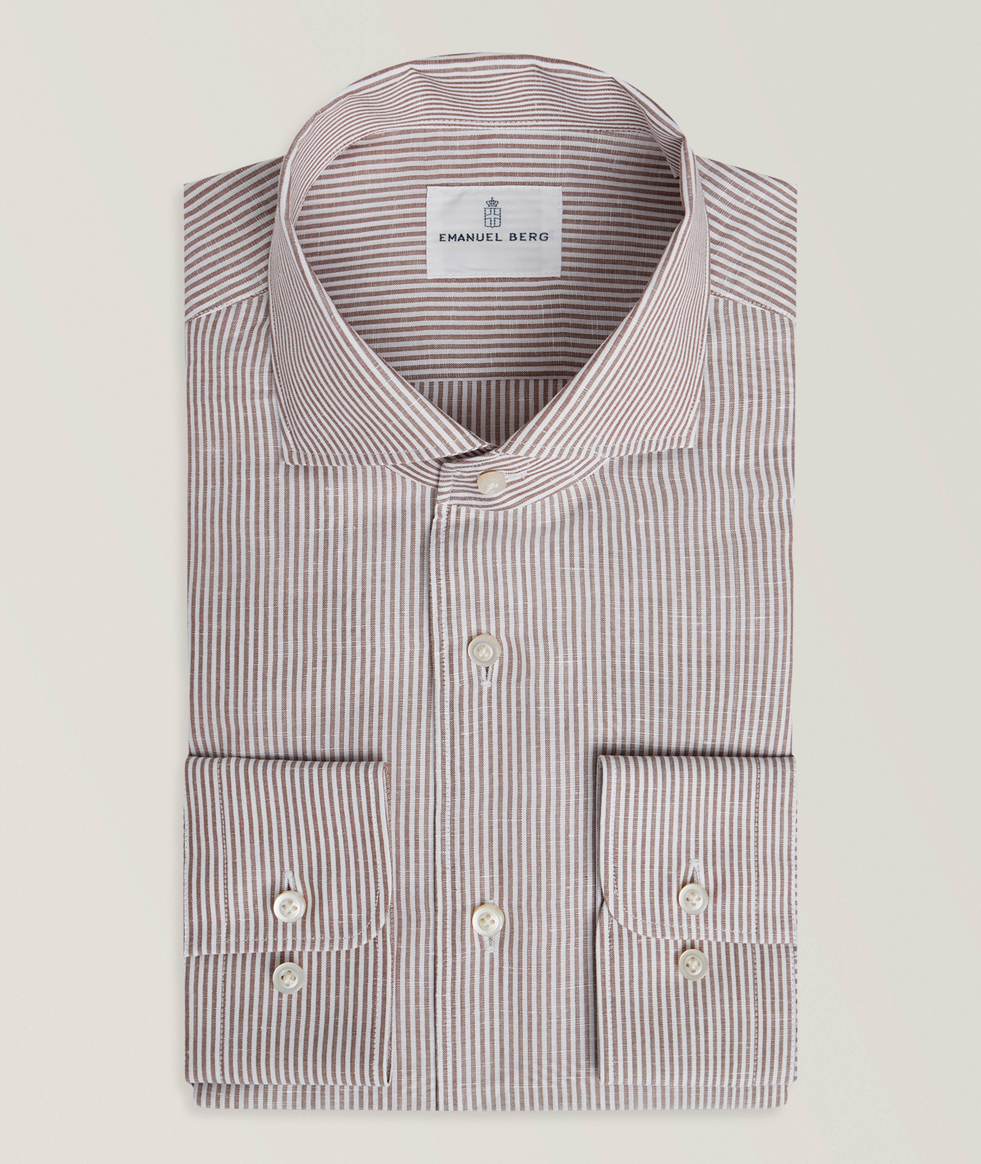 Luxe Sartorial Striped Dress Shirt image 0