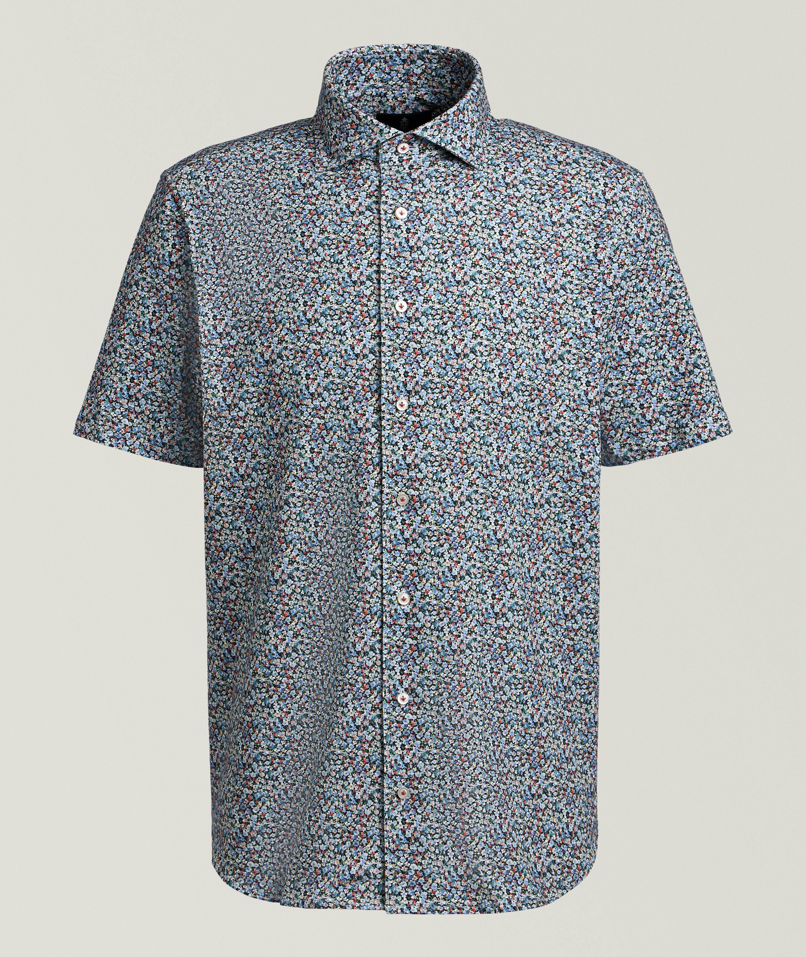 Emanuel Berg Byron Floral 4Flex Stretch Knit Shirt