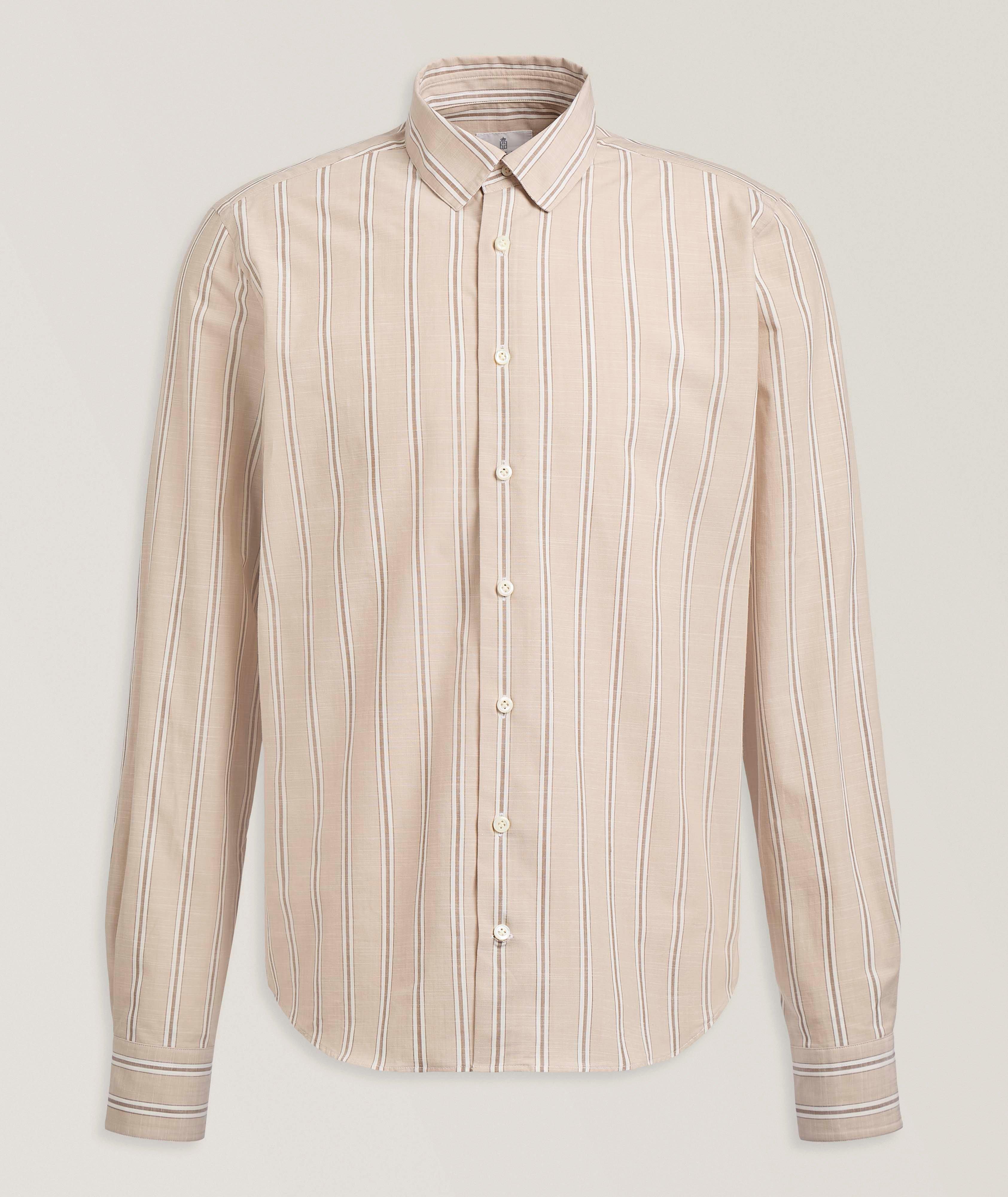 Ian Modern-Fit Striped Cotton Shirt  image 0