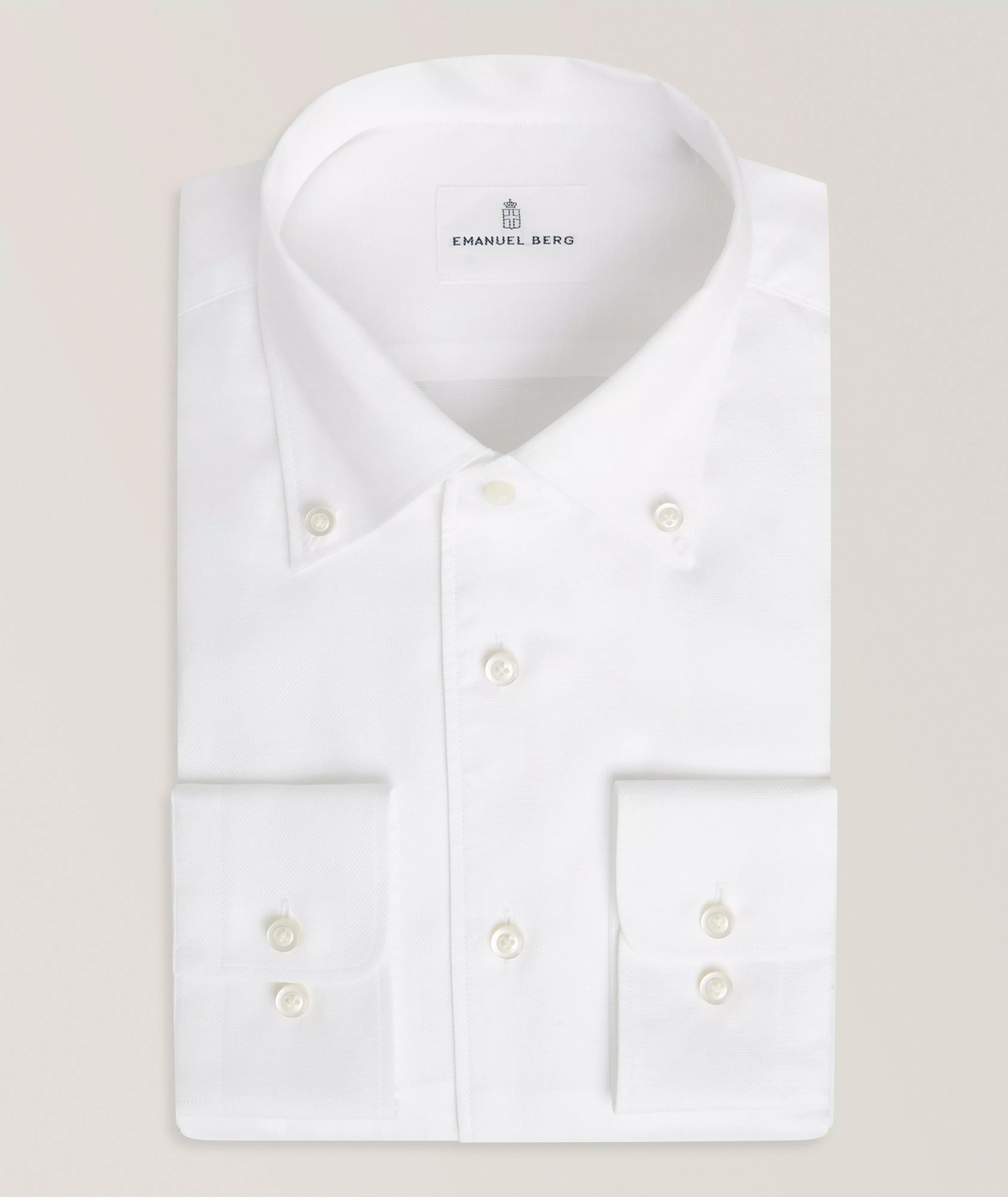 Emanuel Berg Luxe Sartorial Oxford Dress Shirt