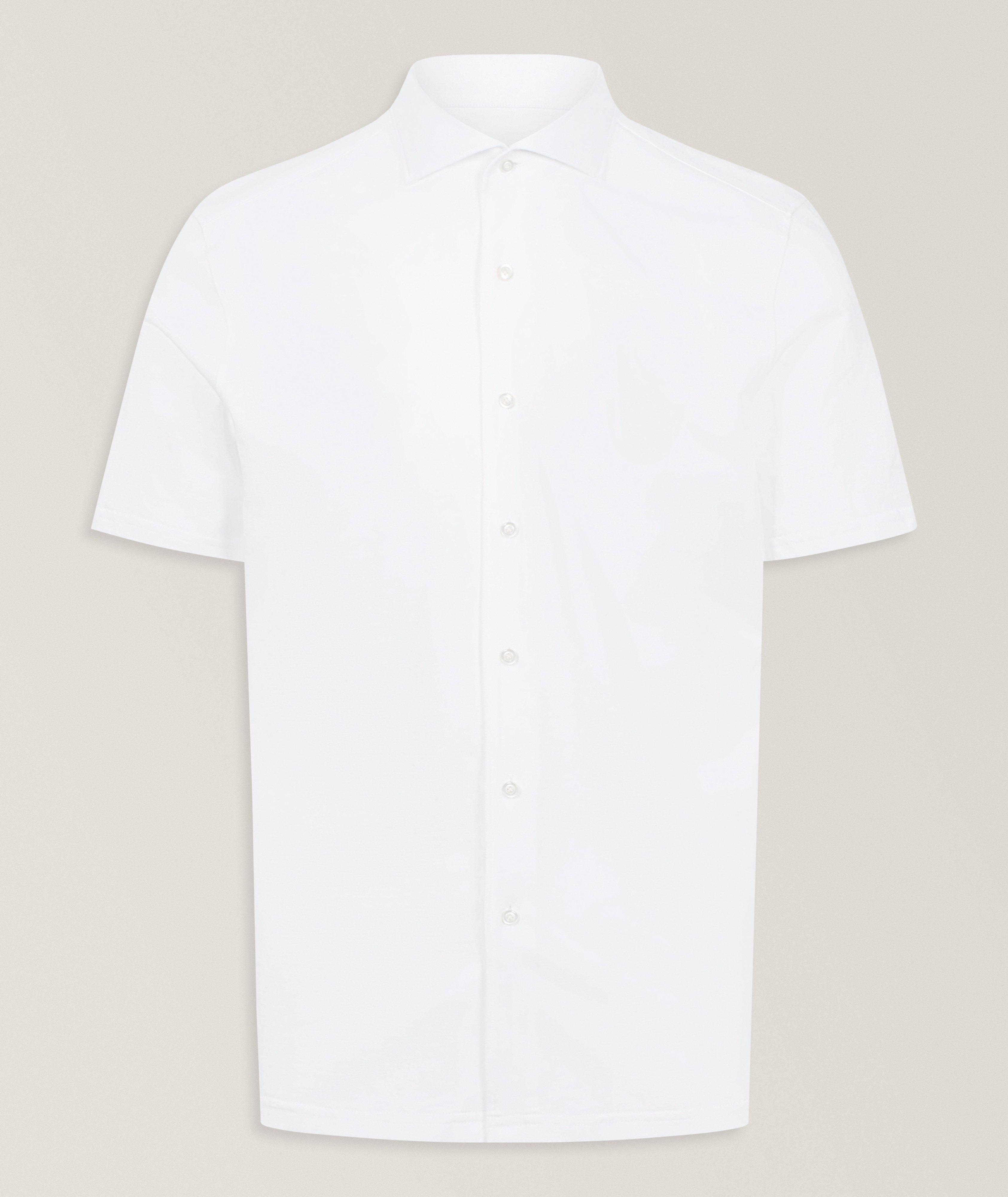 Emanuel Berg Modern-Fit Jacquard Knit Shirt