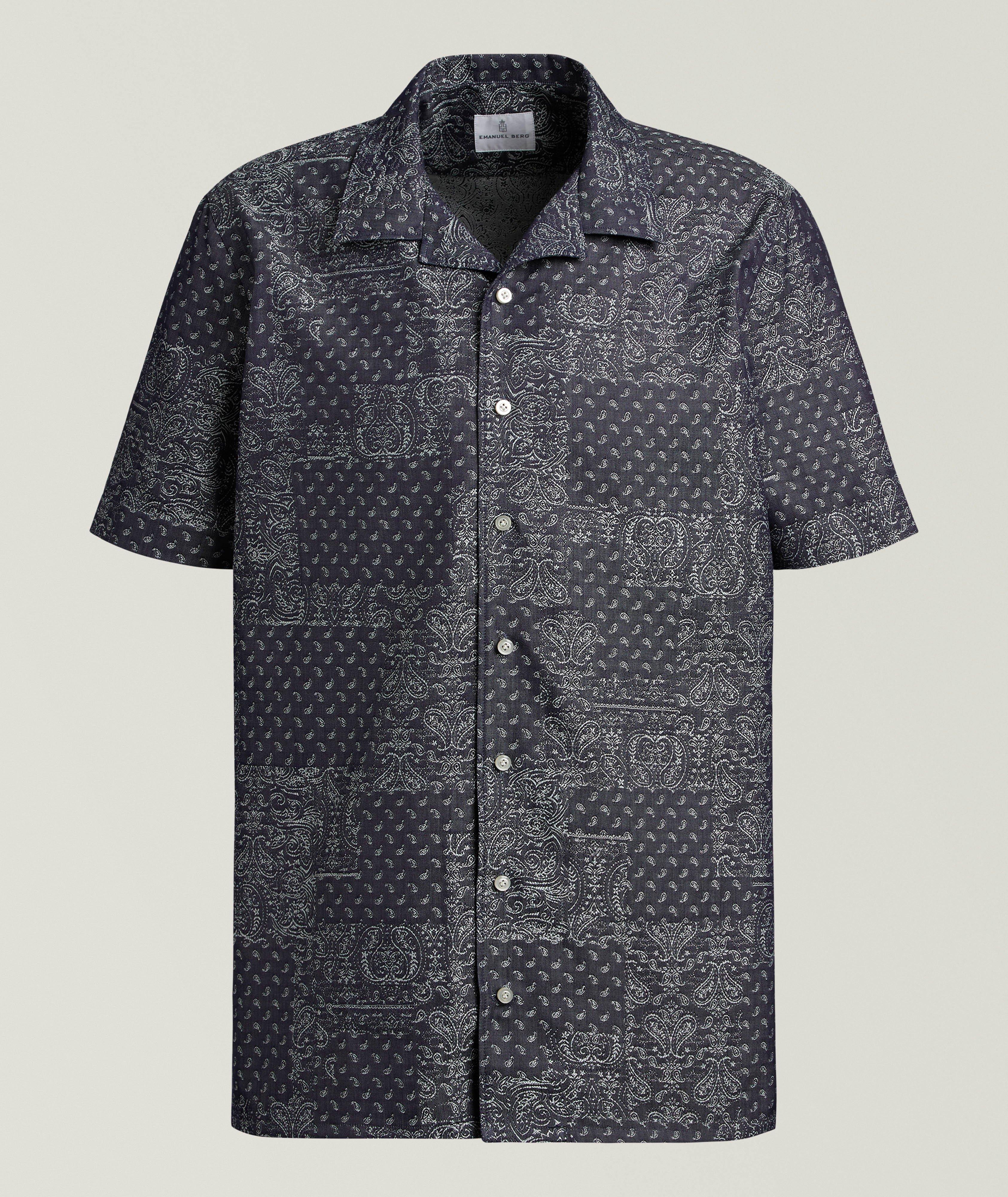 Emanuel Berg Maui Floral Cotton Camp Shirt