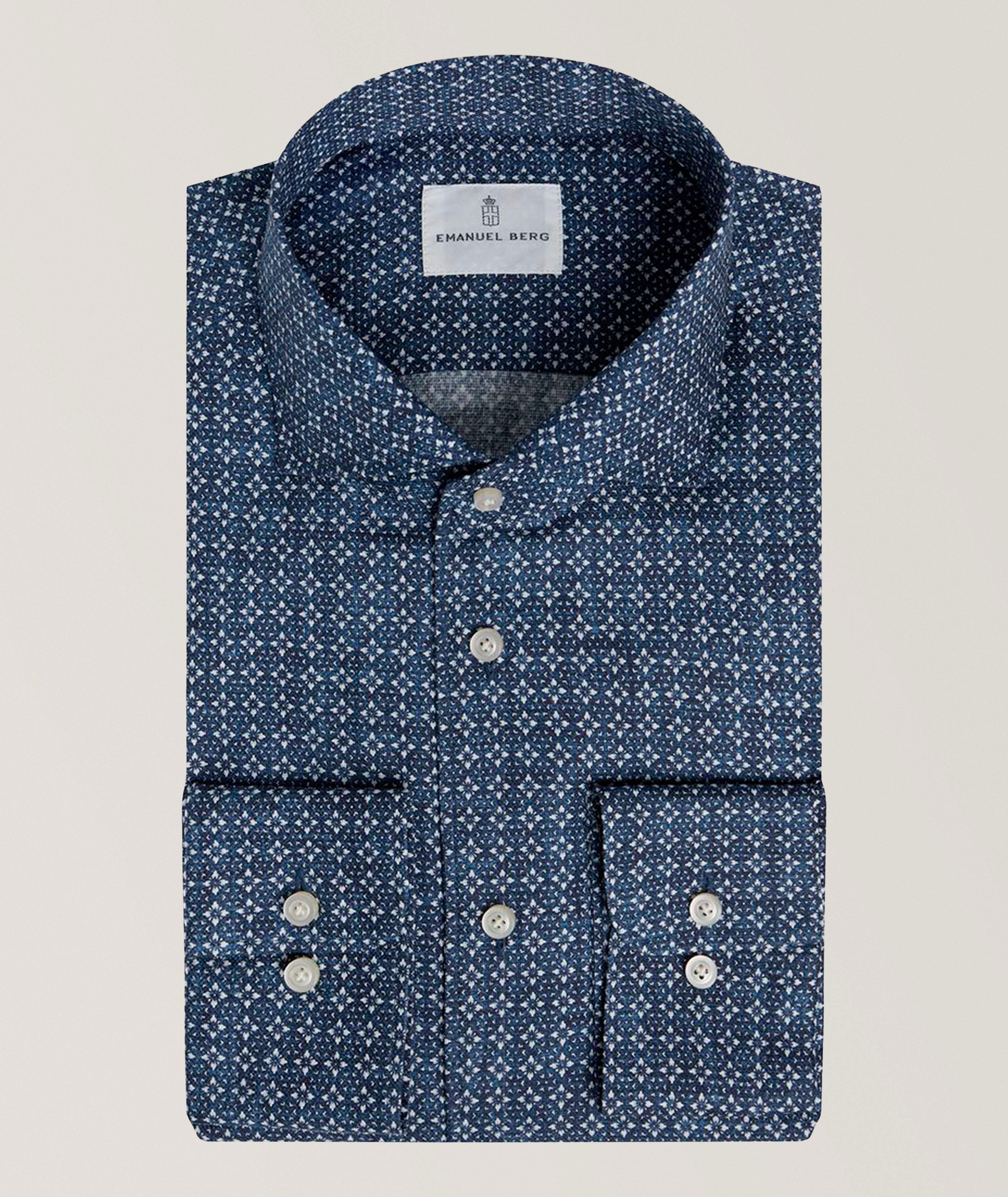 Emanuel Berg Luxe Sartorial Dobby Dress Shirt