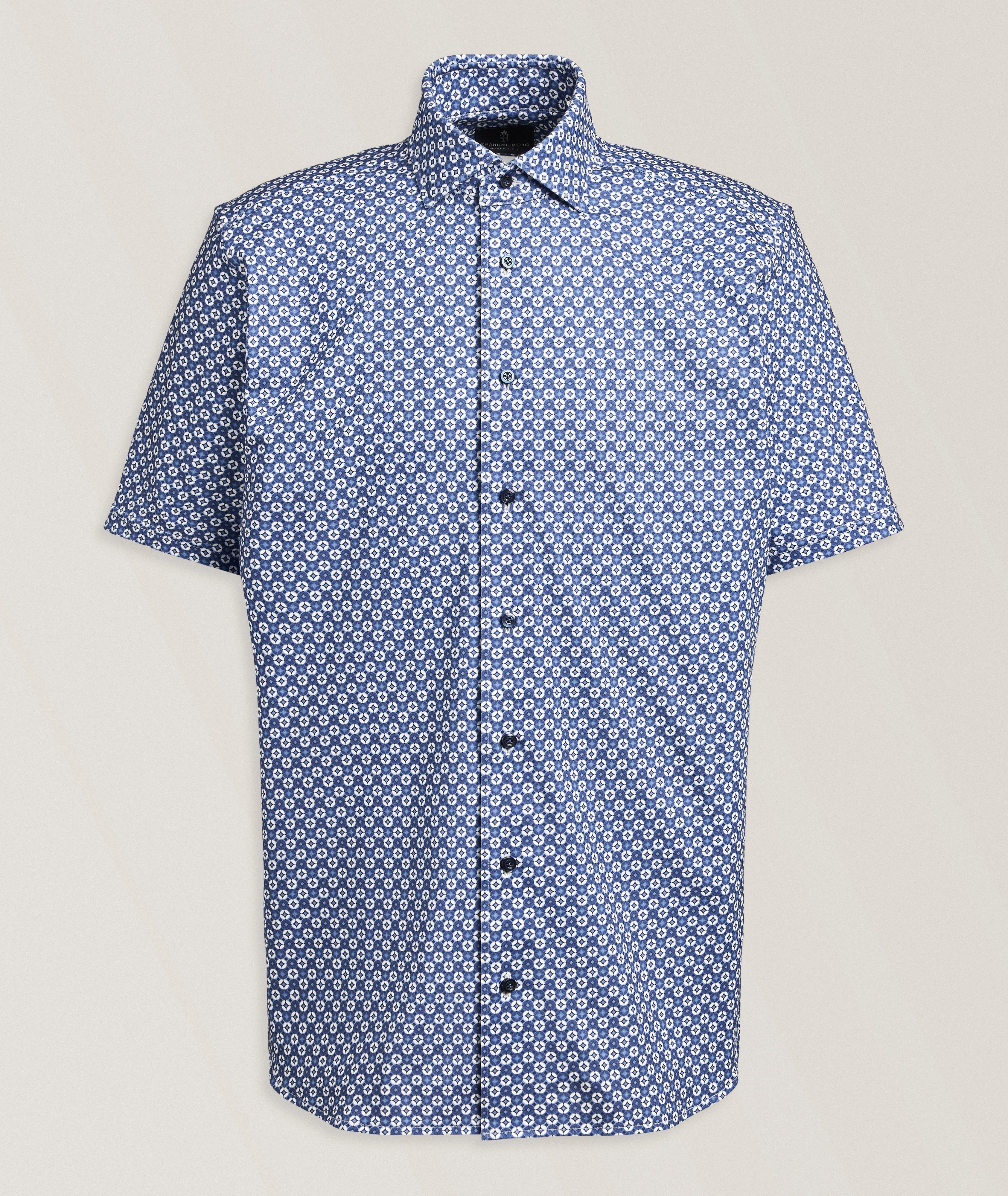 Emanuel Berg Byron Medallion 4Flex Stretch Knit Shirt