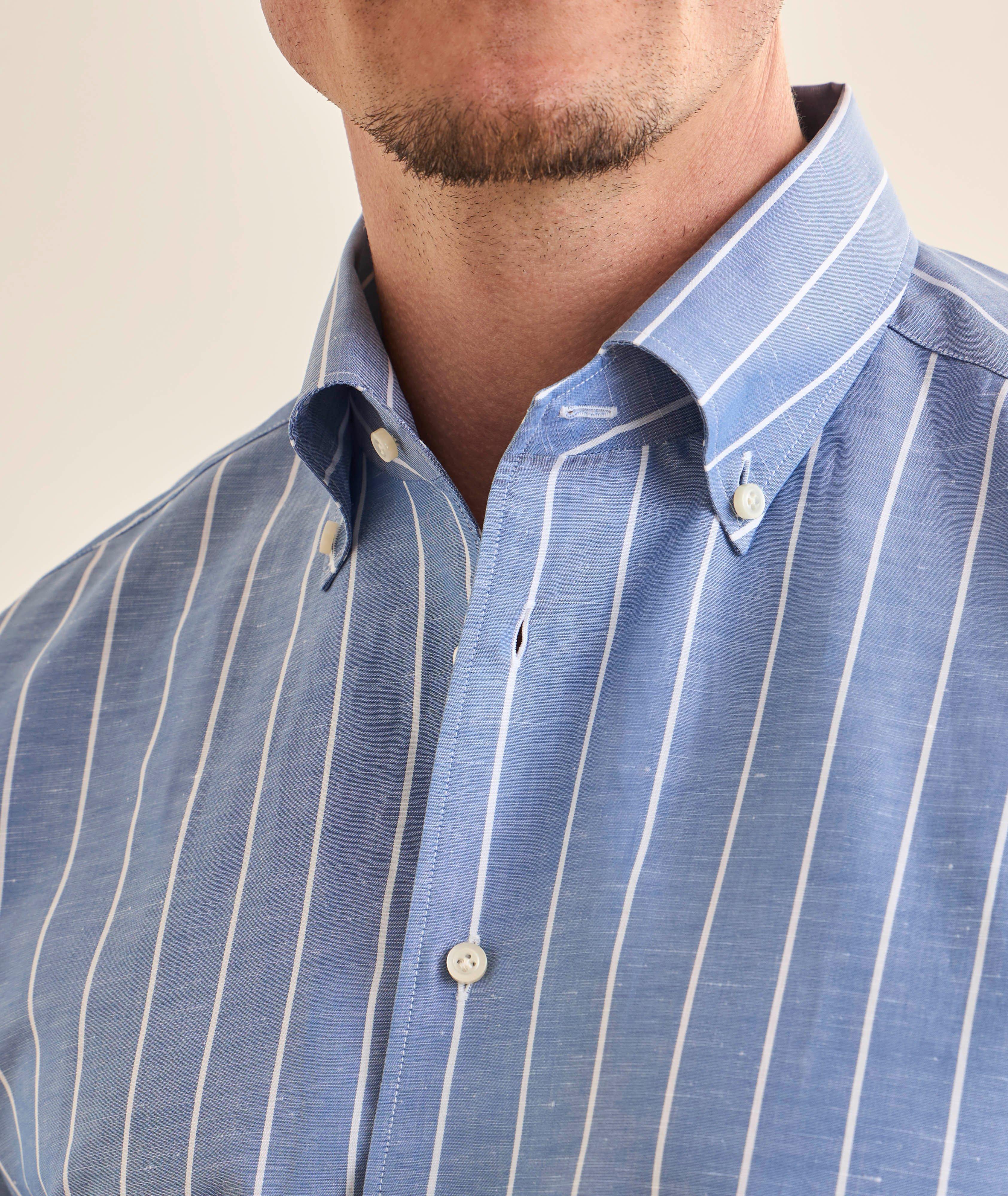 Luxe Sartorial Striped Dress Shirt image 3