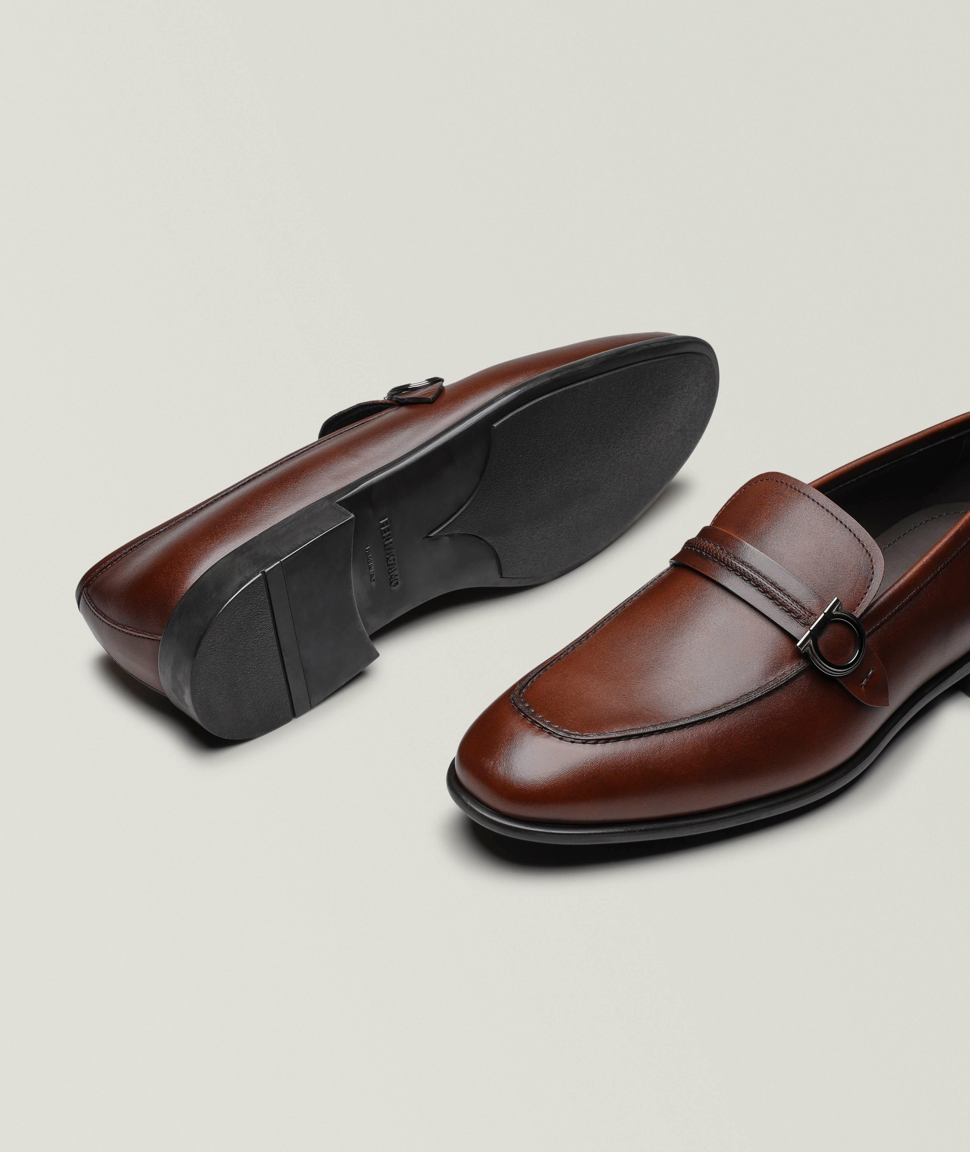 Foster Double Gancini Leather Loafers image 3