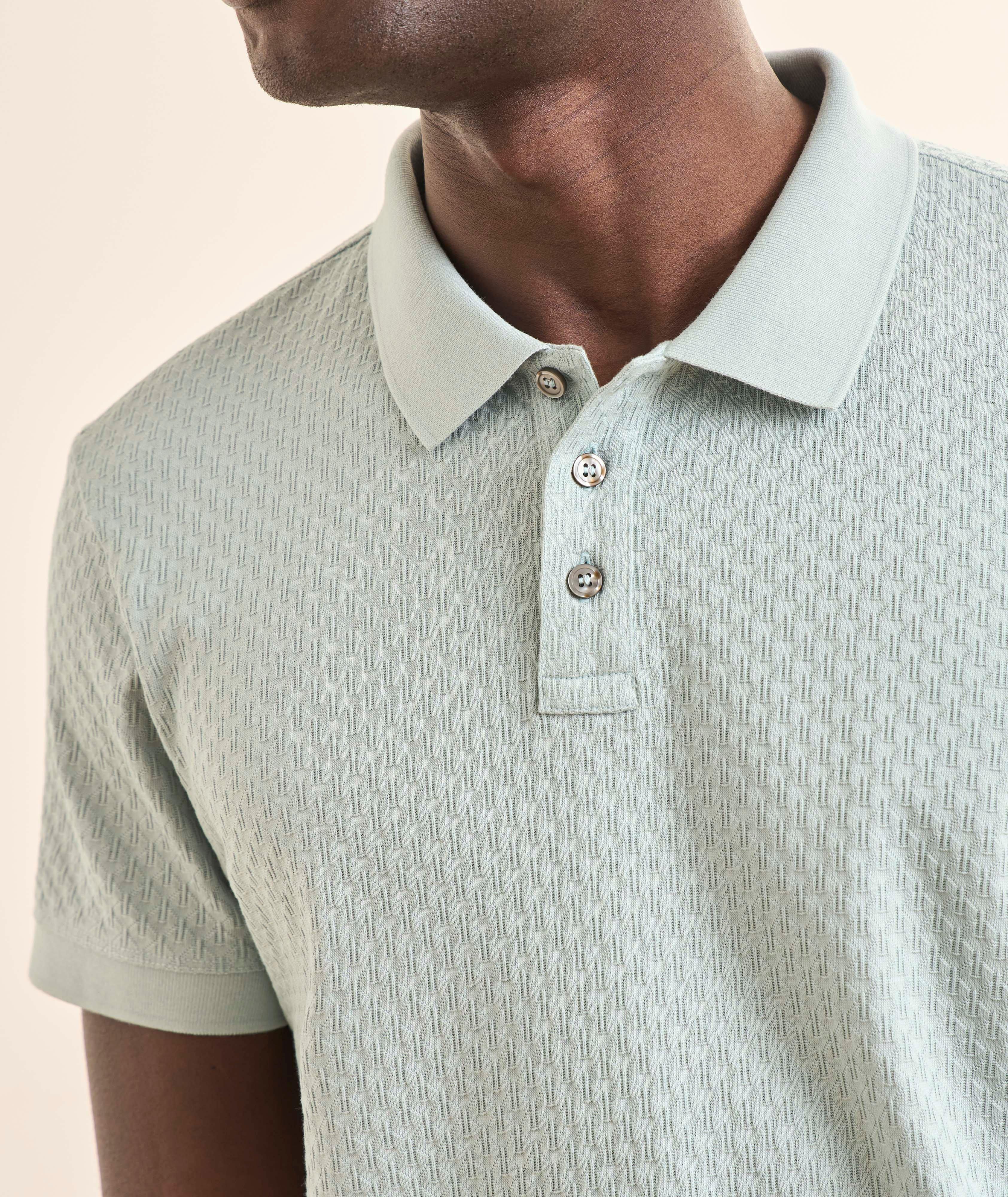 Roni Mercerized Cotton Knit Polo image 3
