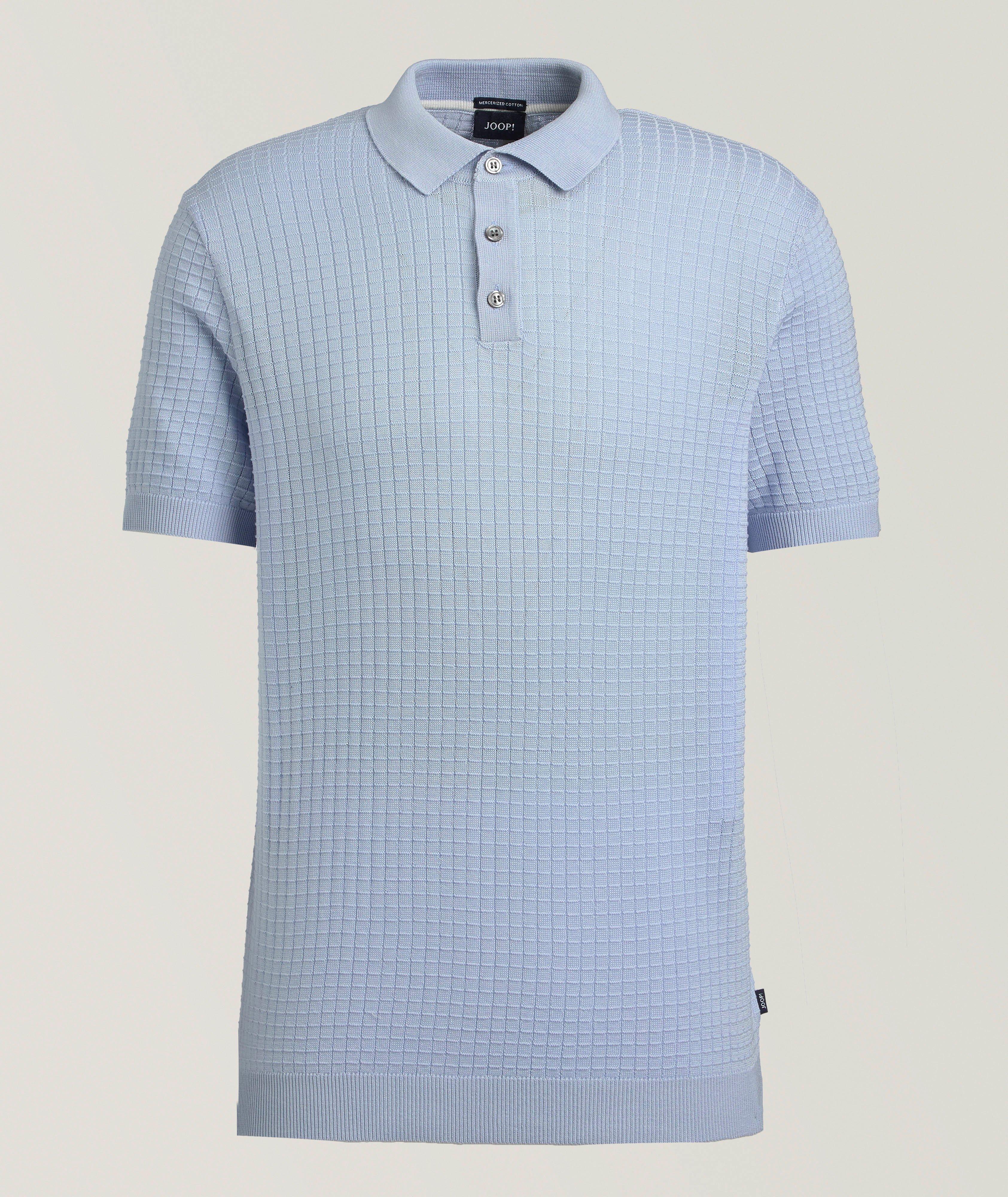 JOOP! Textured Mercerized Cotton Knit Polo