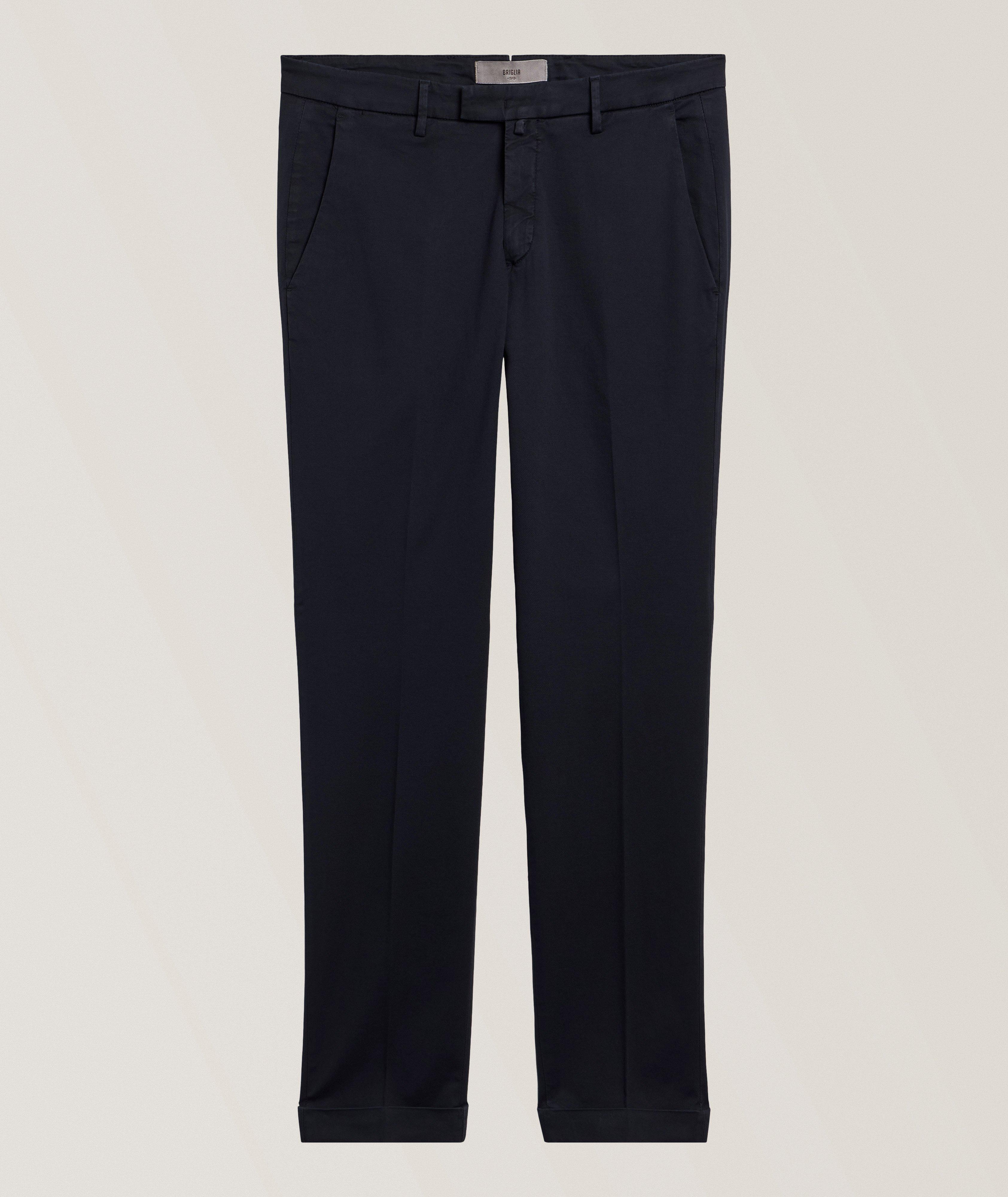 Briglia Cotton-Lyocell Blend Stretch Chinos