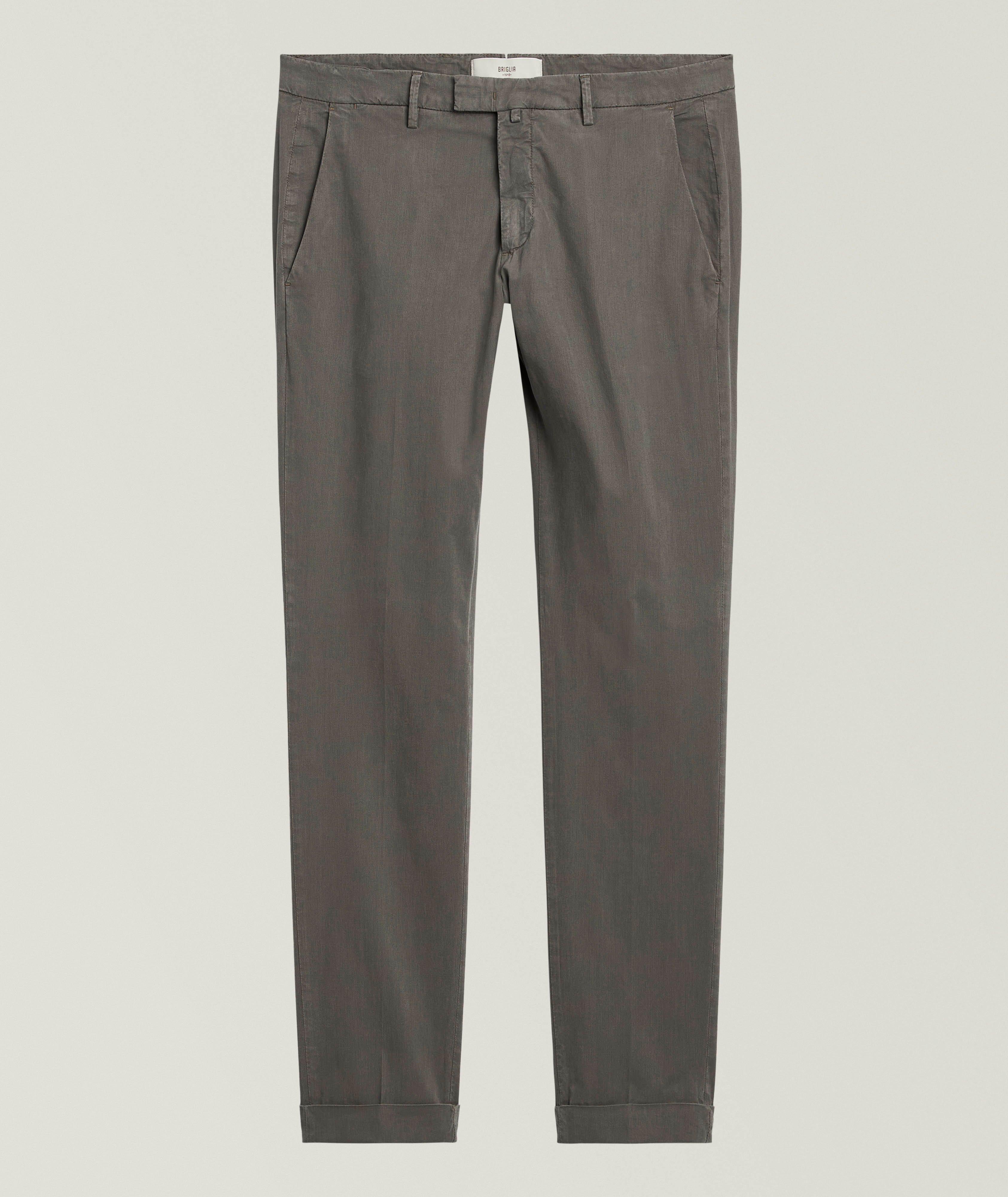 Briglia Lyocell-Cotton Blend Stretch Chinos