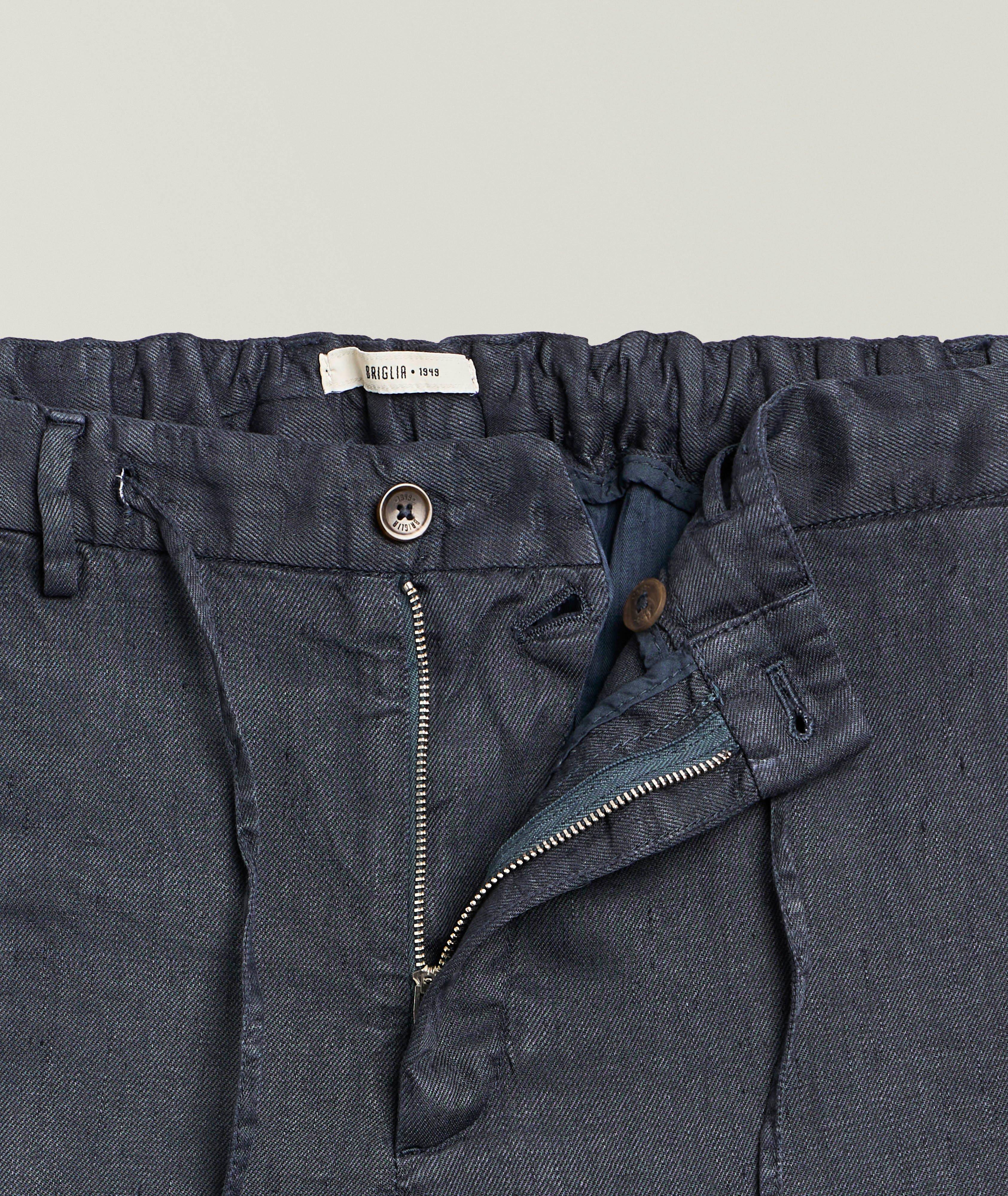 Covent Cropped Linen Pants image 4