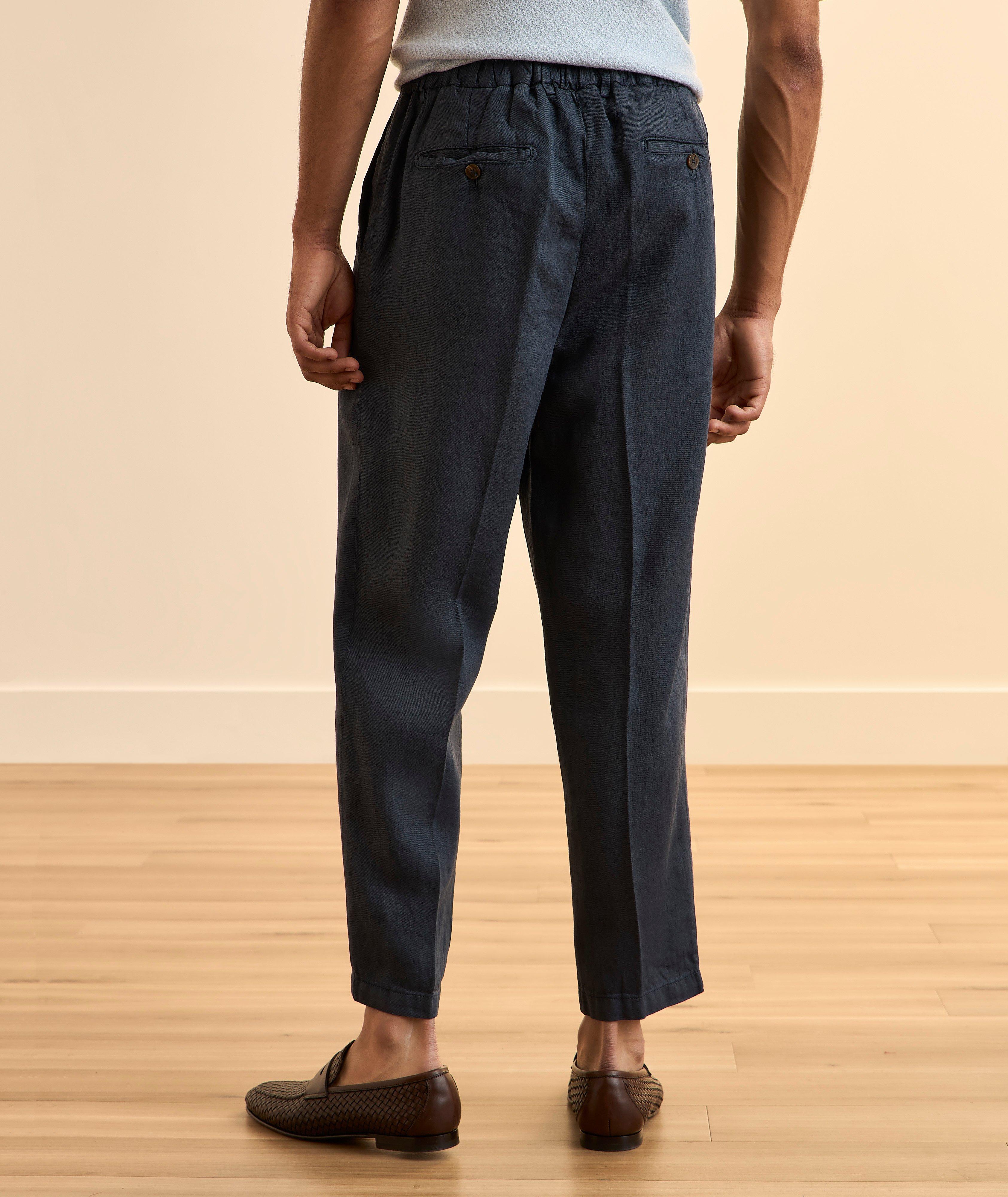 Covent Cropped Linen Pants image 2