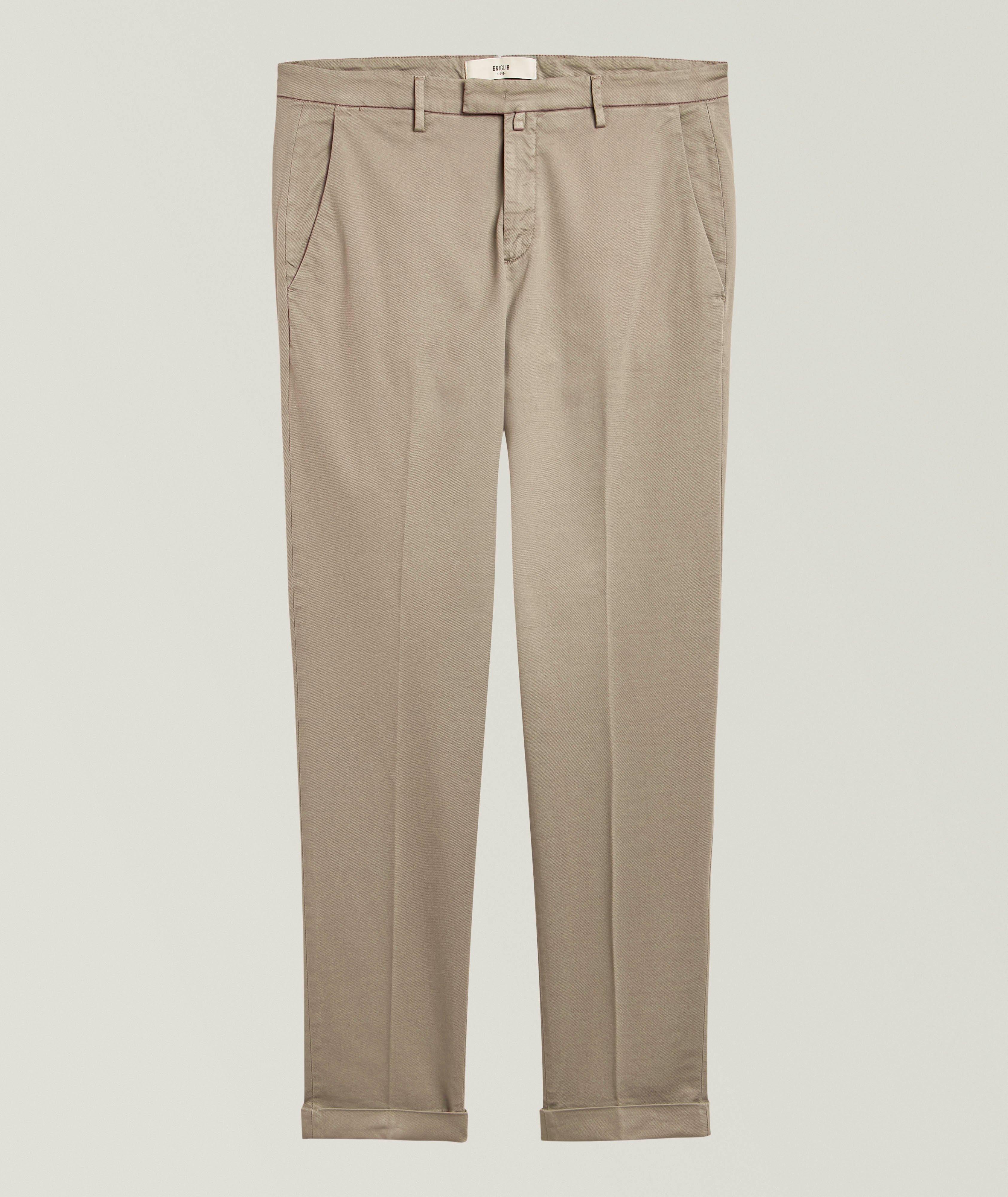 Briglia Cotton-Lyocell Blend Stretch Chinos