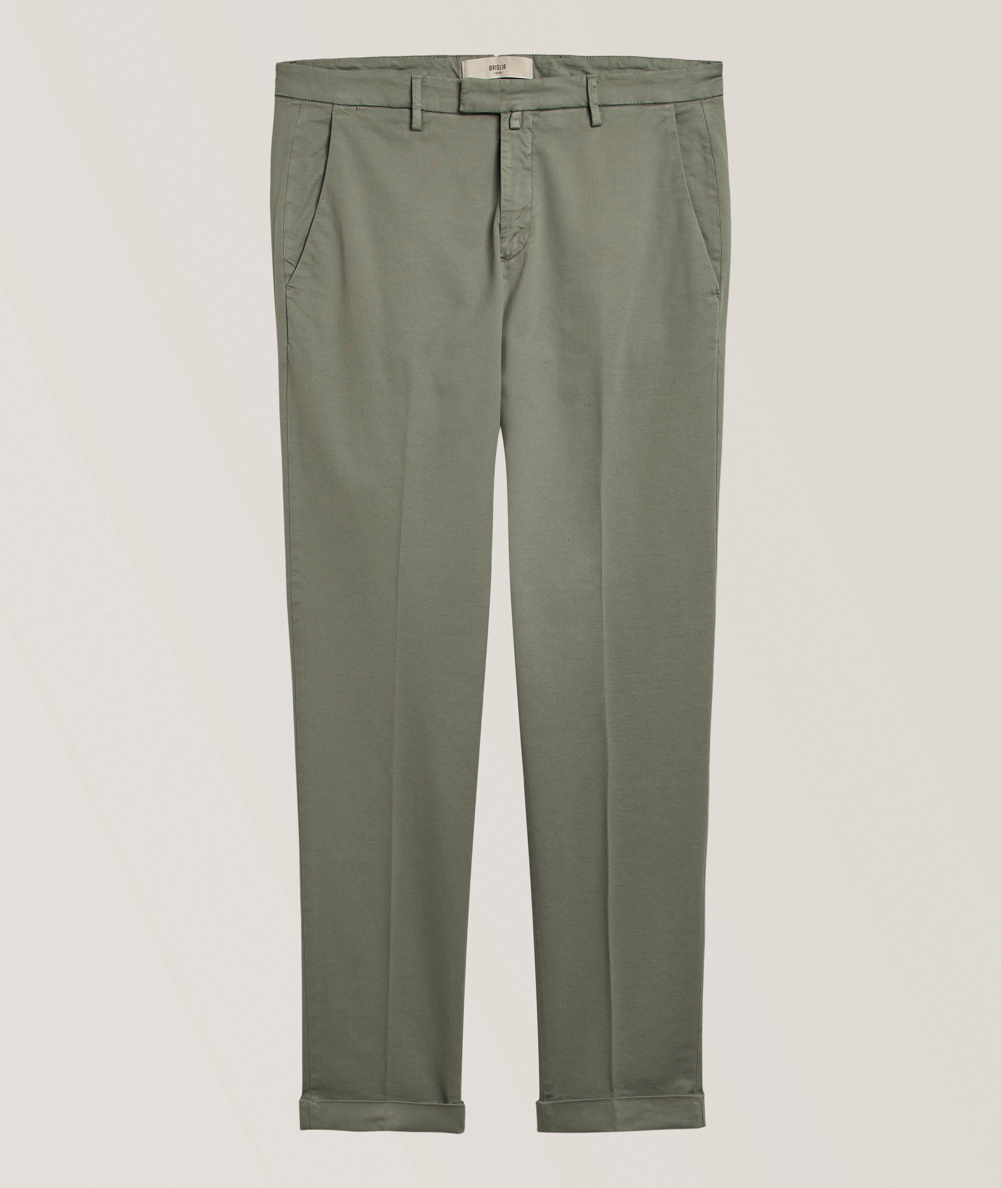 Briglia Cotton-Lyocell Blend Stretch Chinos
