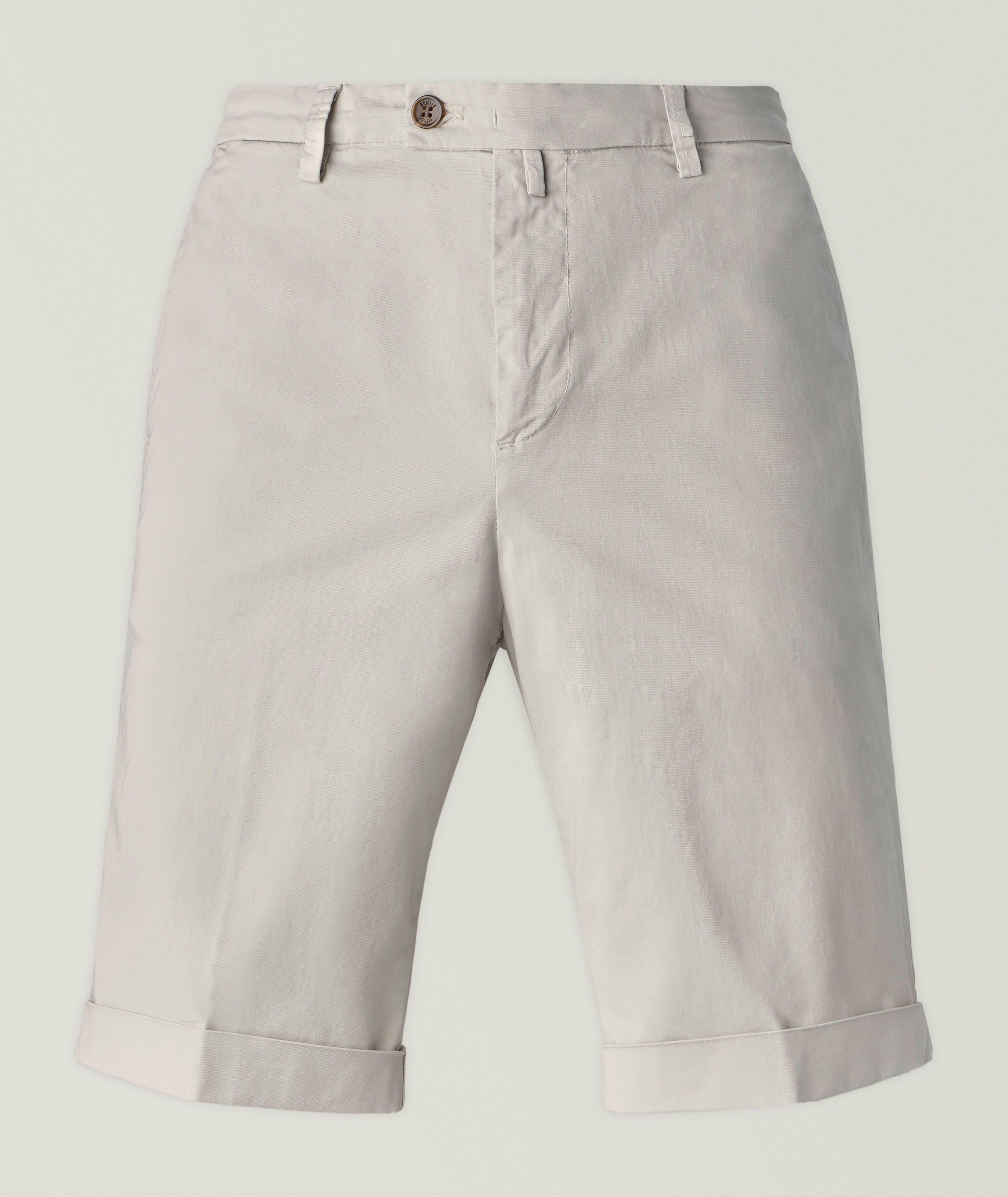 Briglia Stretch-Cotton Cuffed Bermuda Shorts