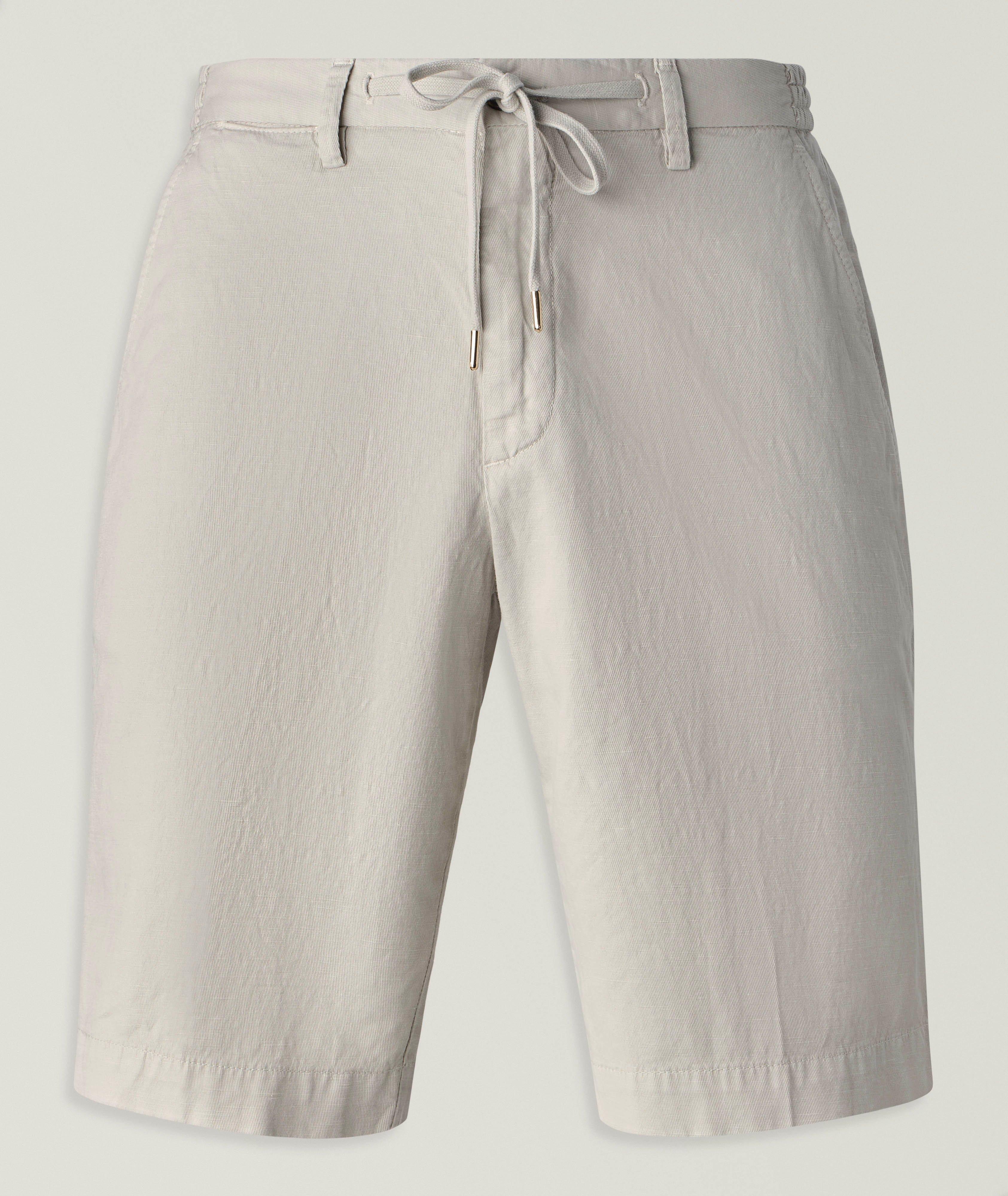 Briglia Malibu Cotton-Linen Drawstring Shorts
