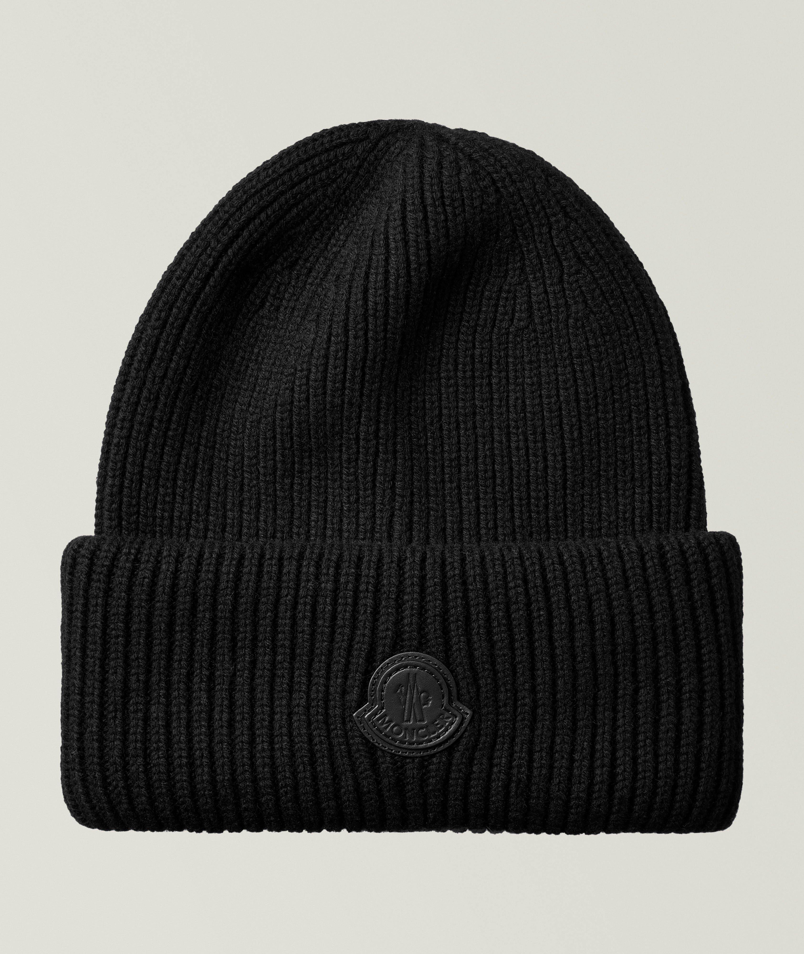 Rib-Knit Logo Cashmere Beanie  image 0