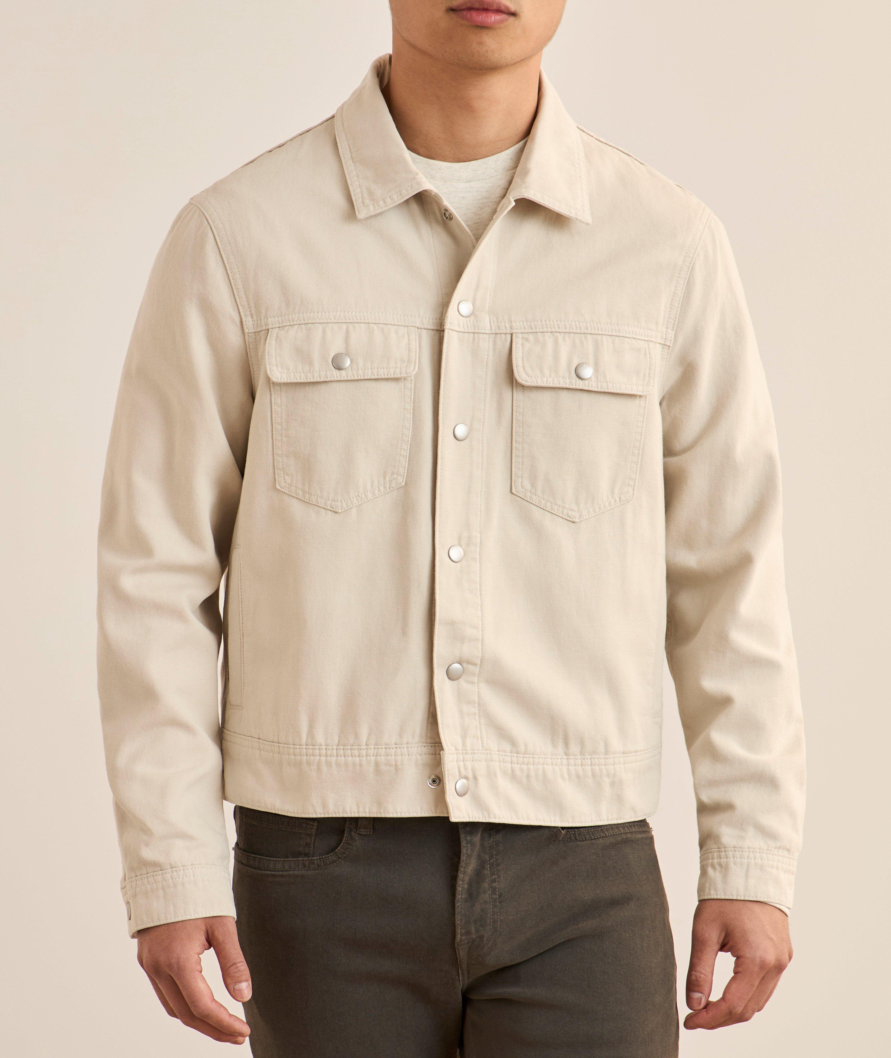 Cotton Canvas Trucker Jacket image 1