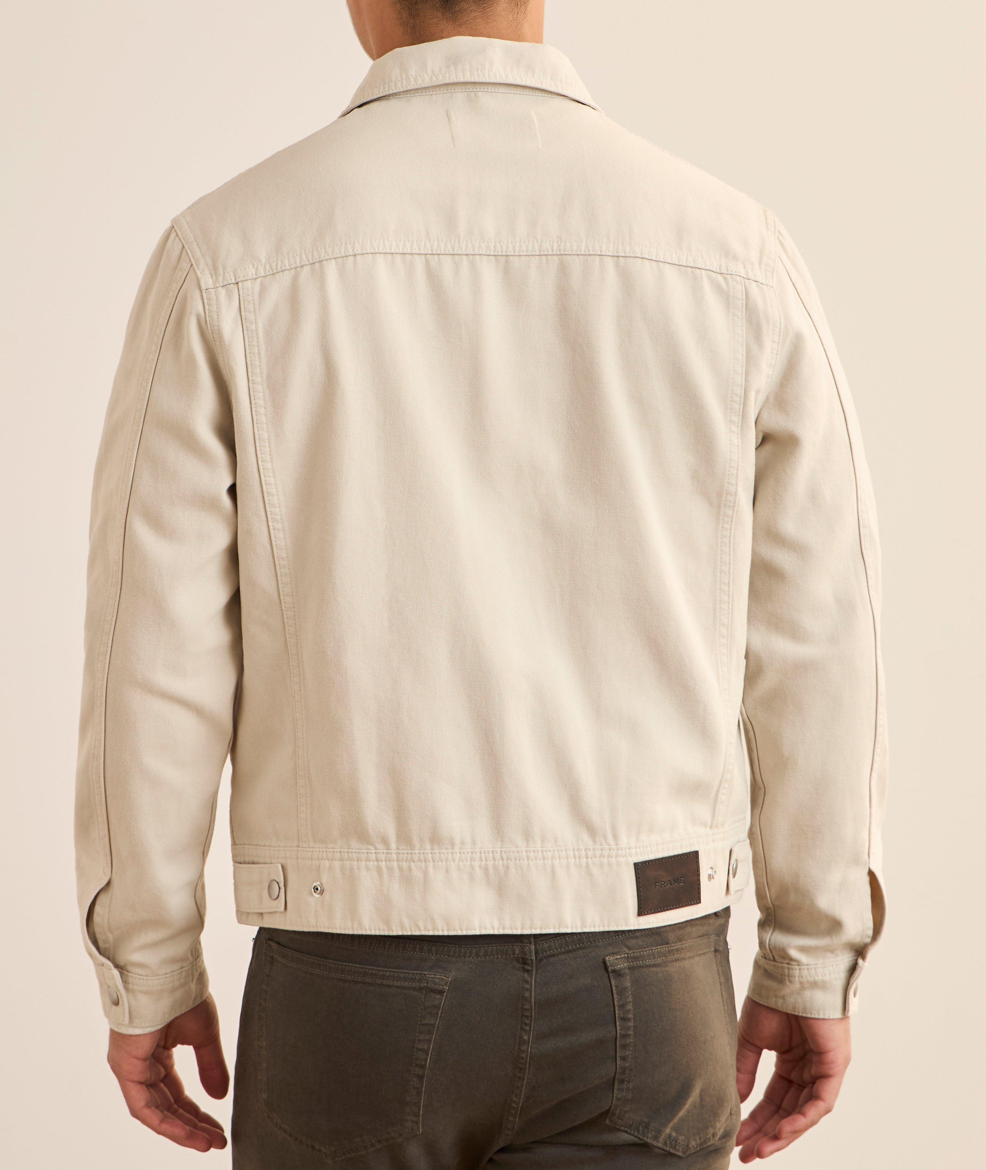 Cotton Canvas Trucker Jacket image 2