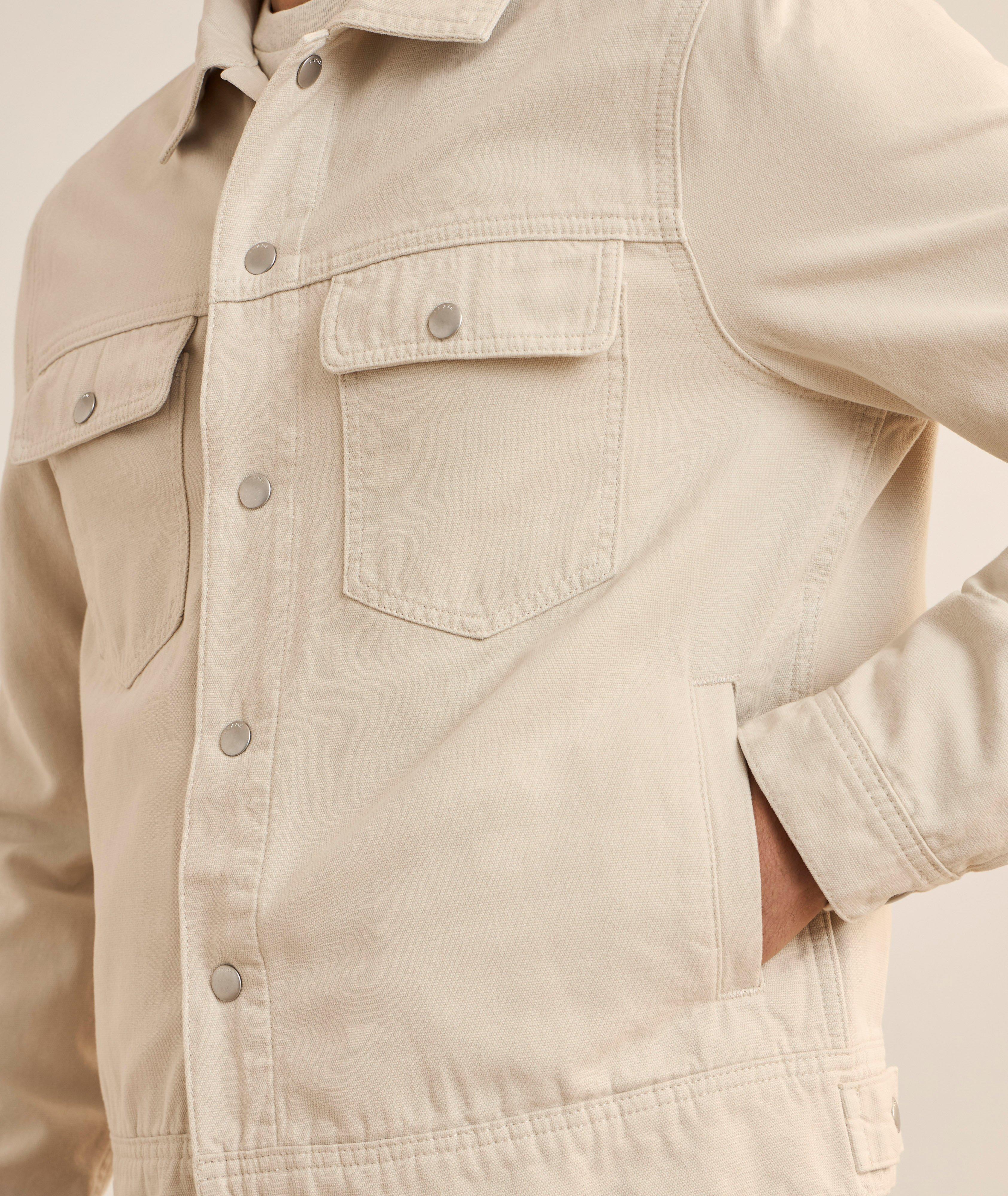 Cotton Canvas Trucker Jacket image 3